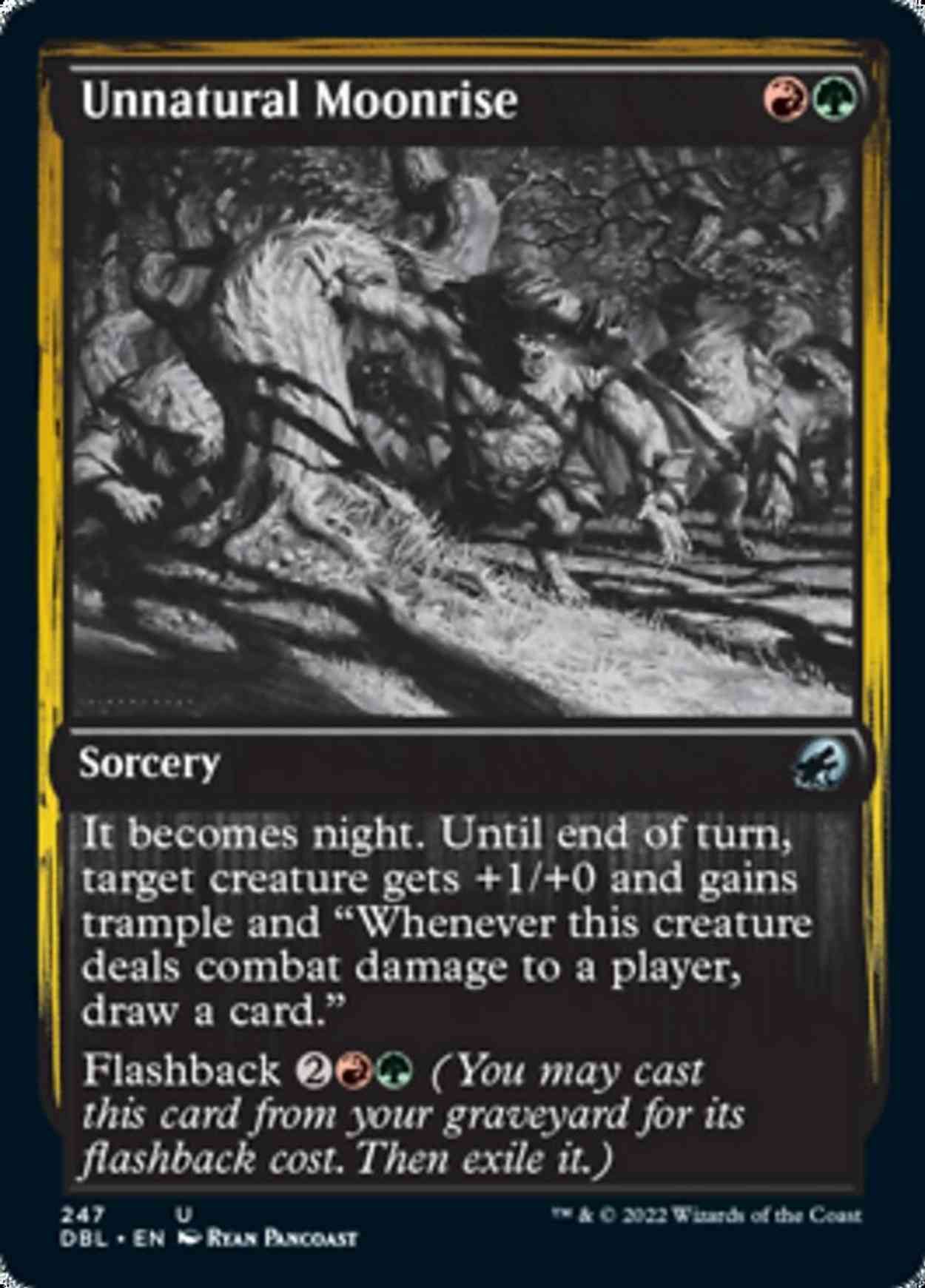 Unnatural Moonrise magic card front
