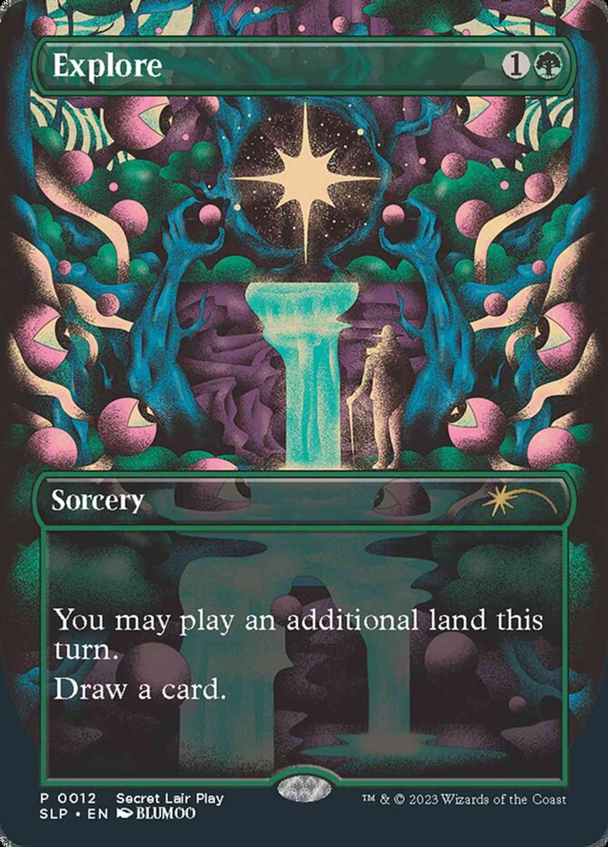 Explore magic card front