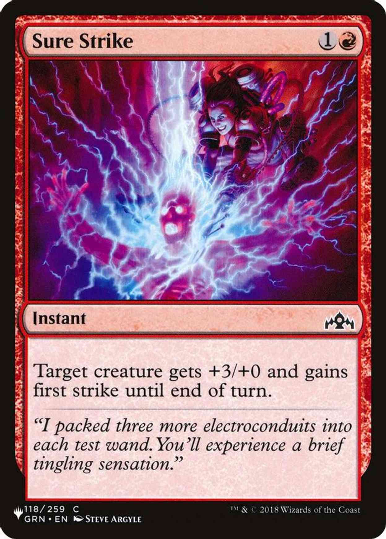 Sure Strike magic card front