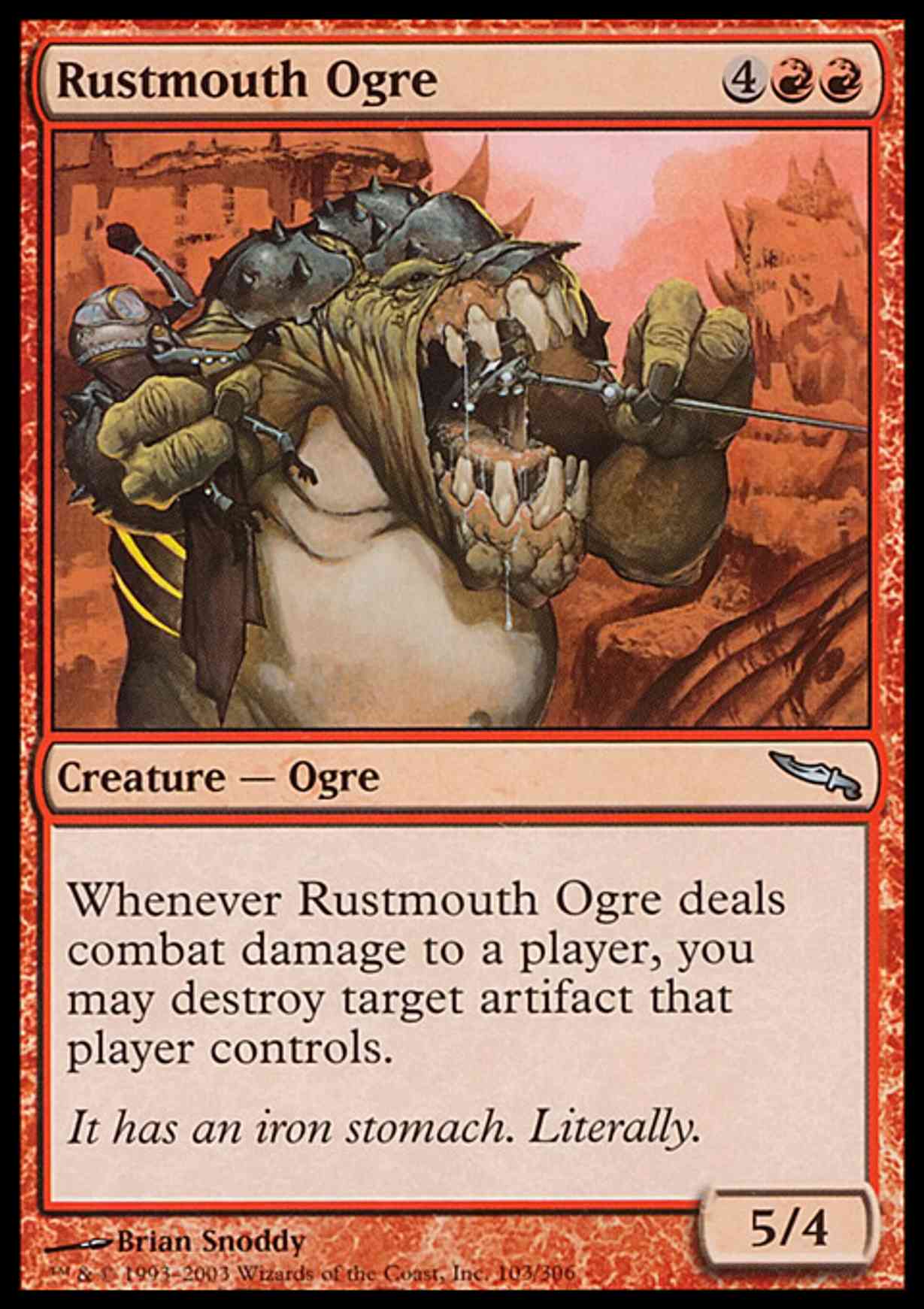 Rustmouth Ogre magic card front