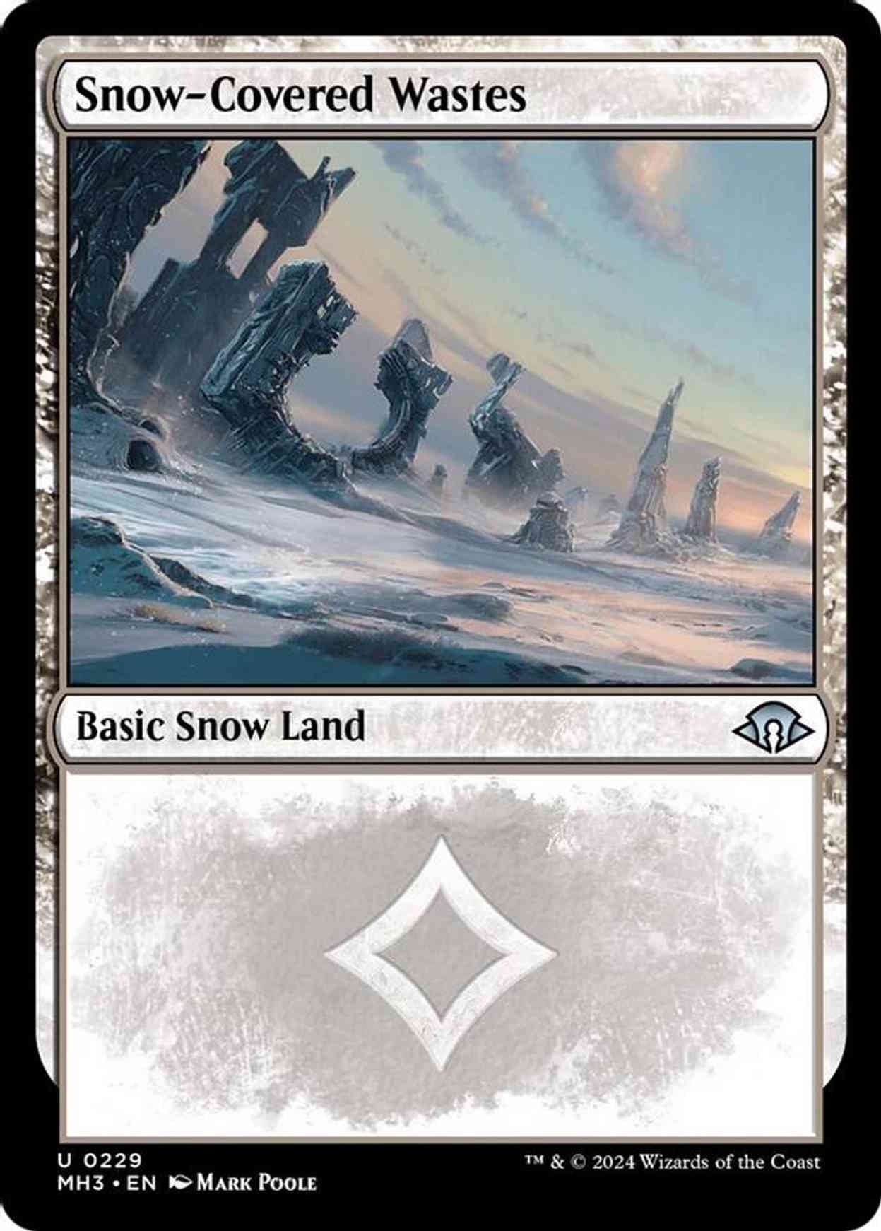 Snow-Covered Wastes (0229) magic card front