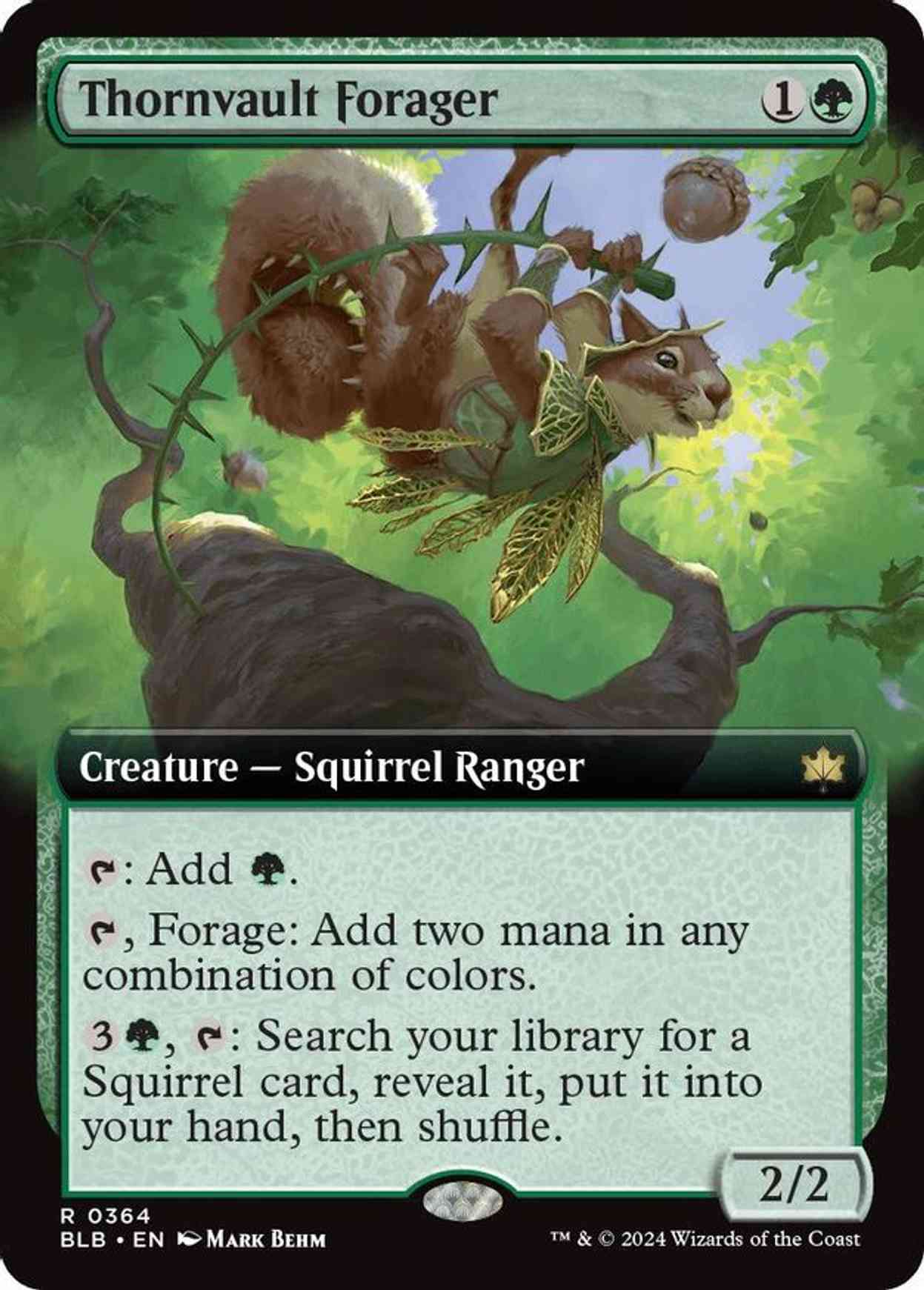 Thornvault Forager (Extended Art) magic card front