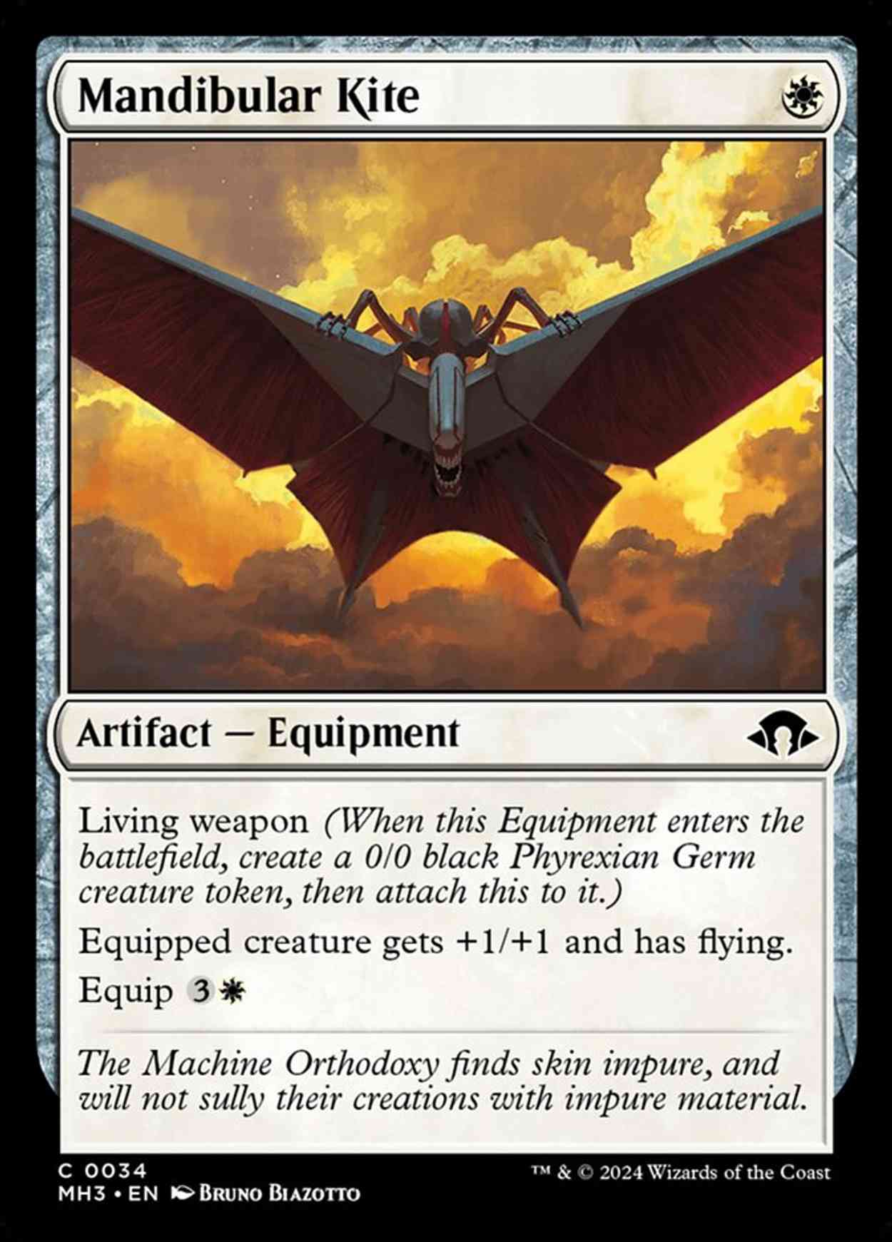 Mandibular Kite magic card front