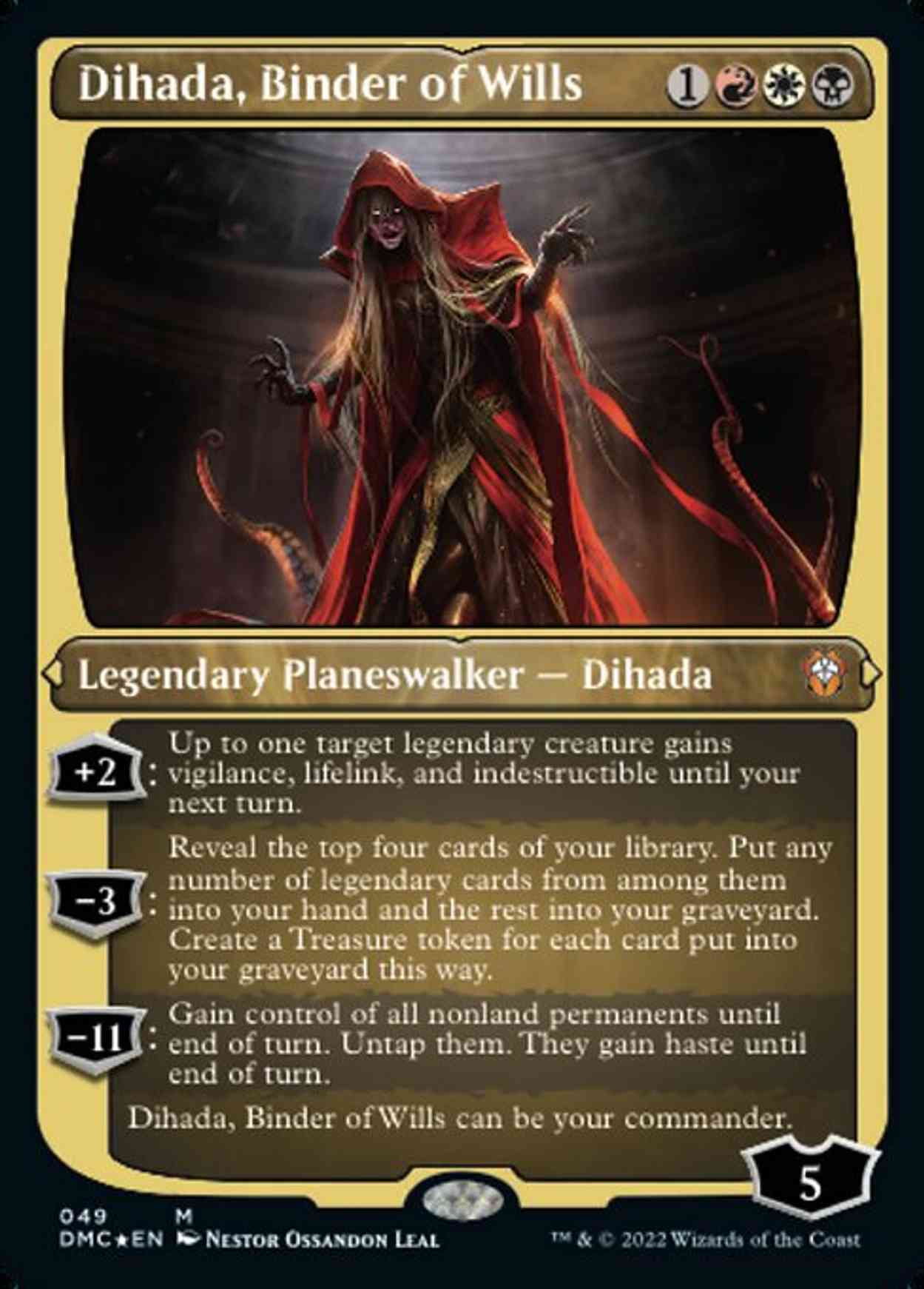 Dihada, Binder of Wills (Display Commander) (Thick Stock) magic card front