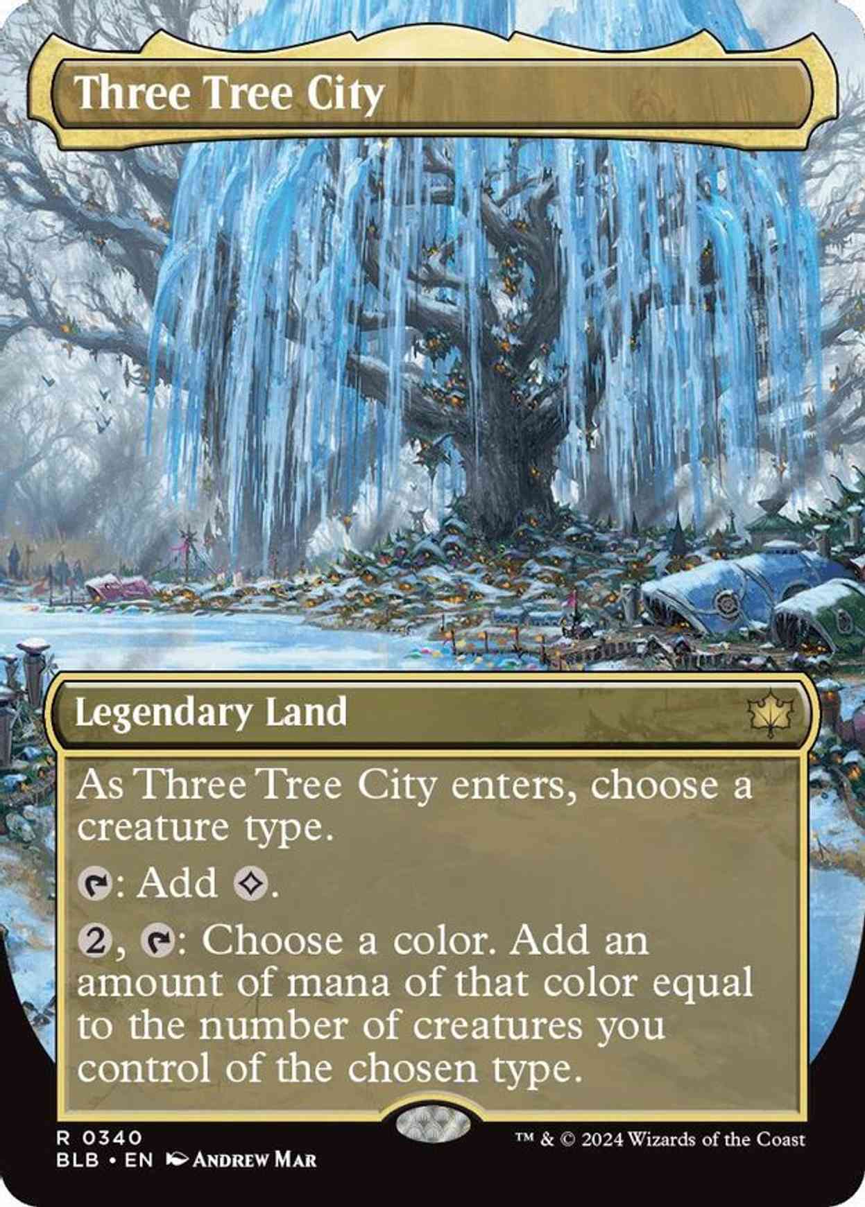 Three Tree City (Borderless) (0340) magic card front