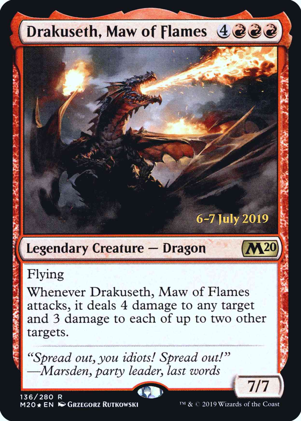 Drakuseth, Maw of Flames magic card front