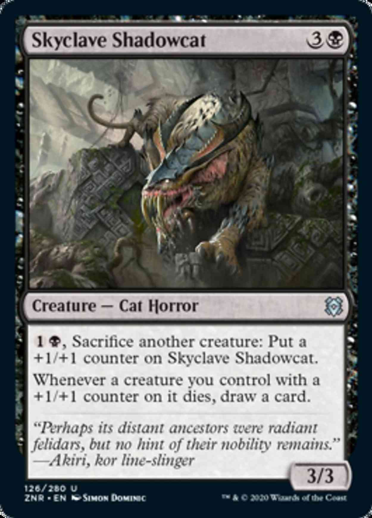 Skyclave Shadowcat magic card front