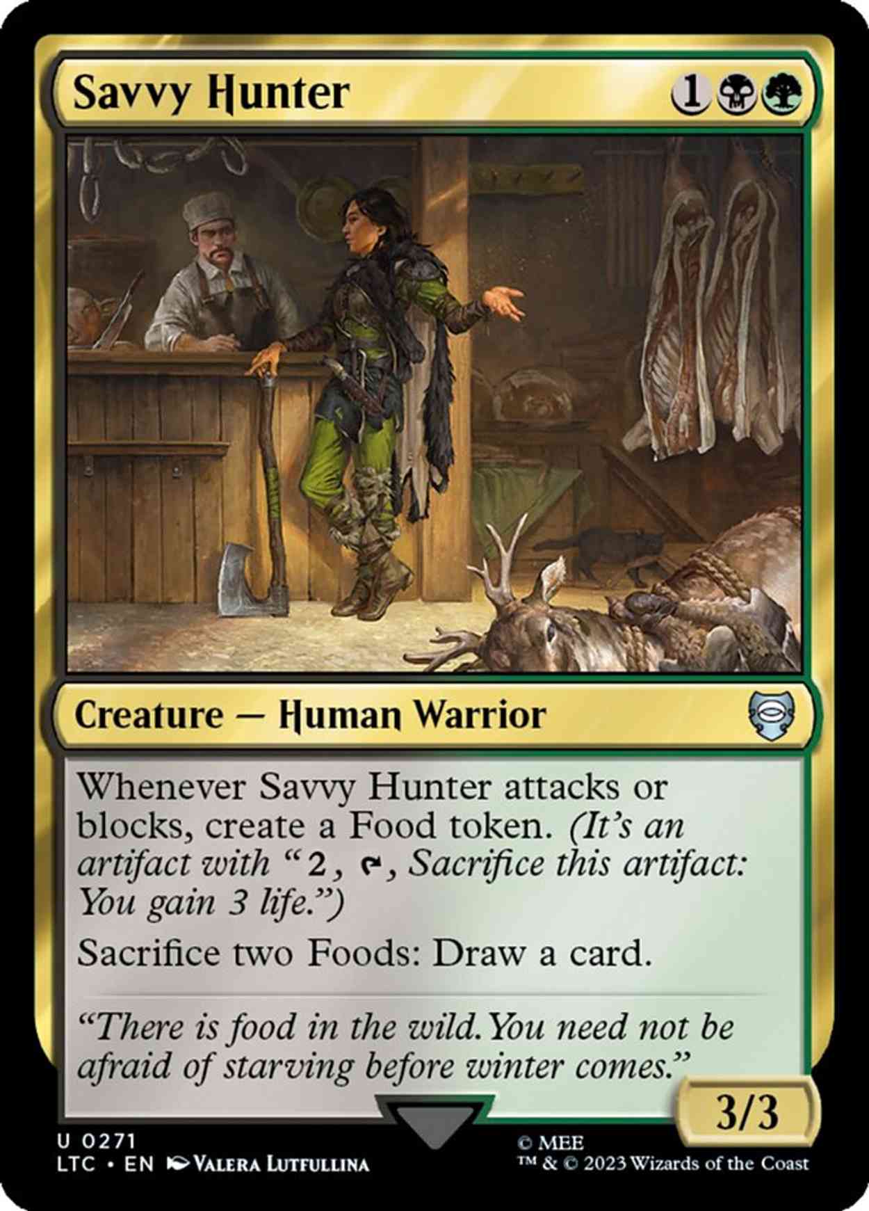 Savvy Hunter magic card front