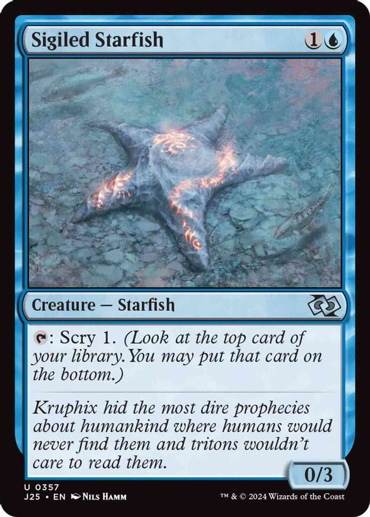 Sigiled Starfish magic card front