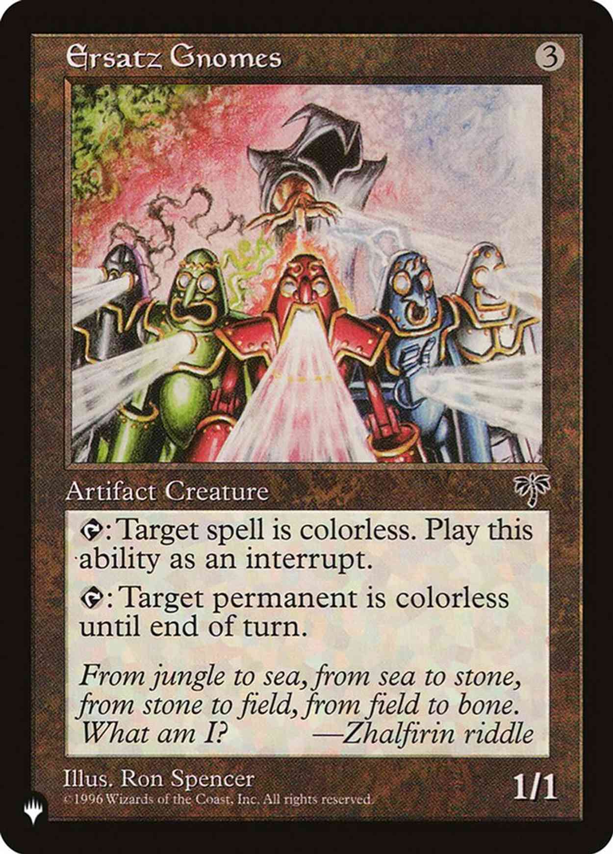 Ersatz Gnomes magic card front