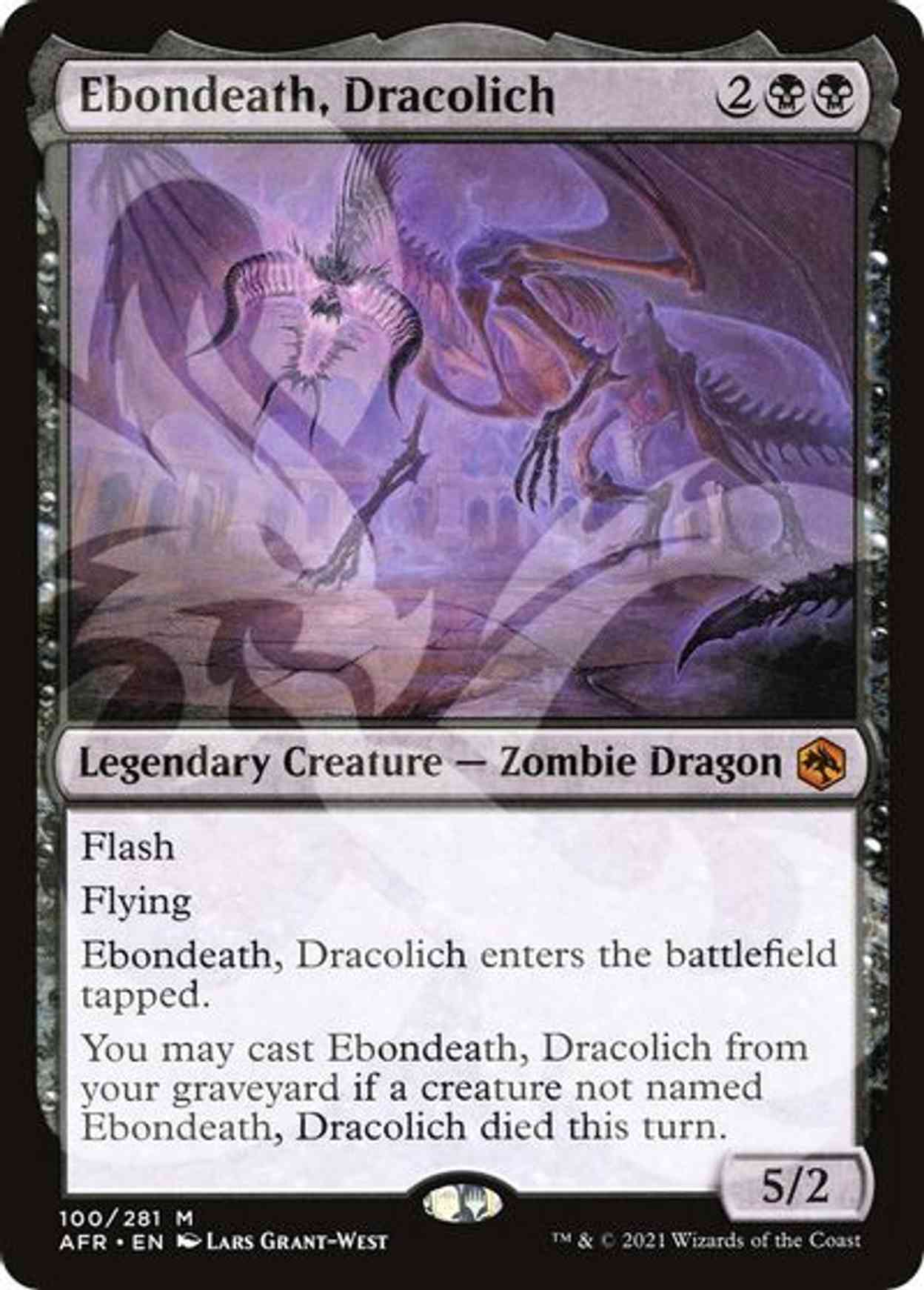 Ebondeath, Dracolich magic card front