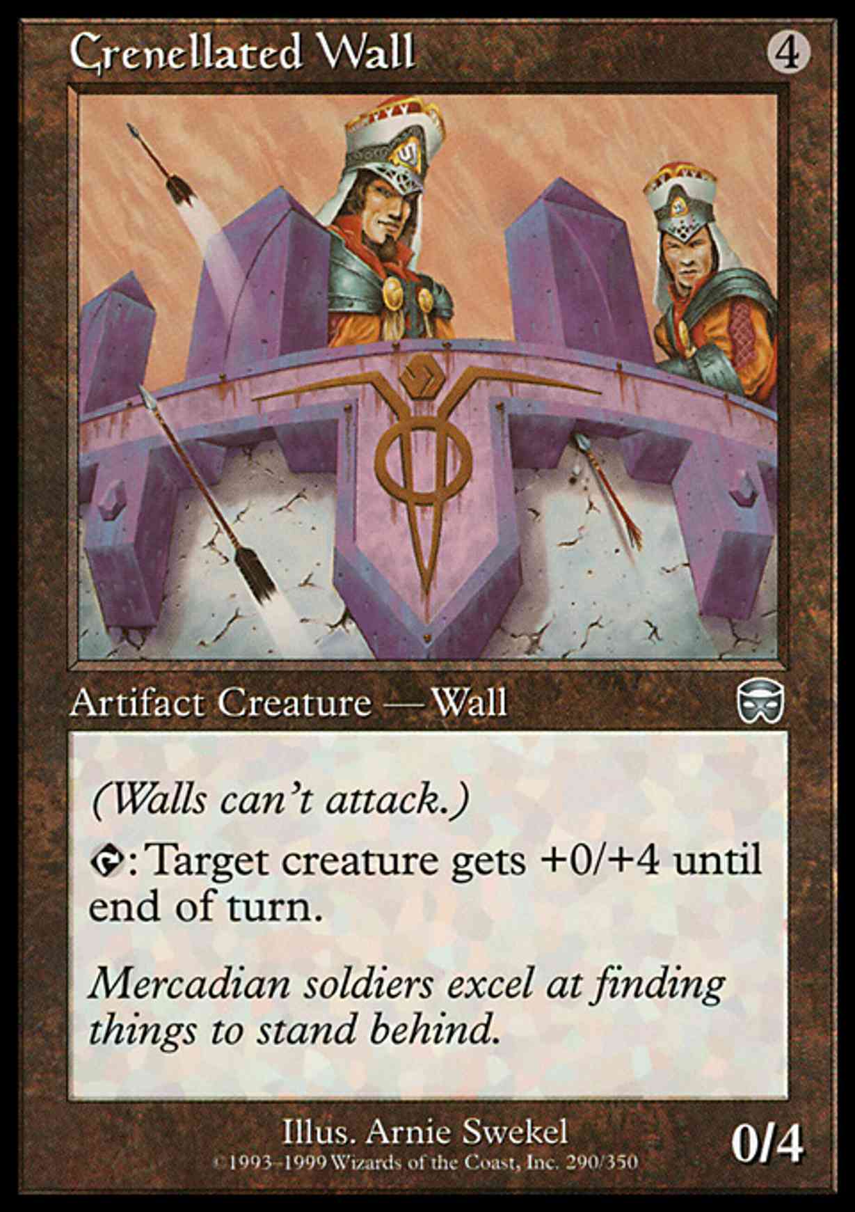 Crenellated Wall magic card front