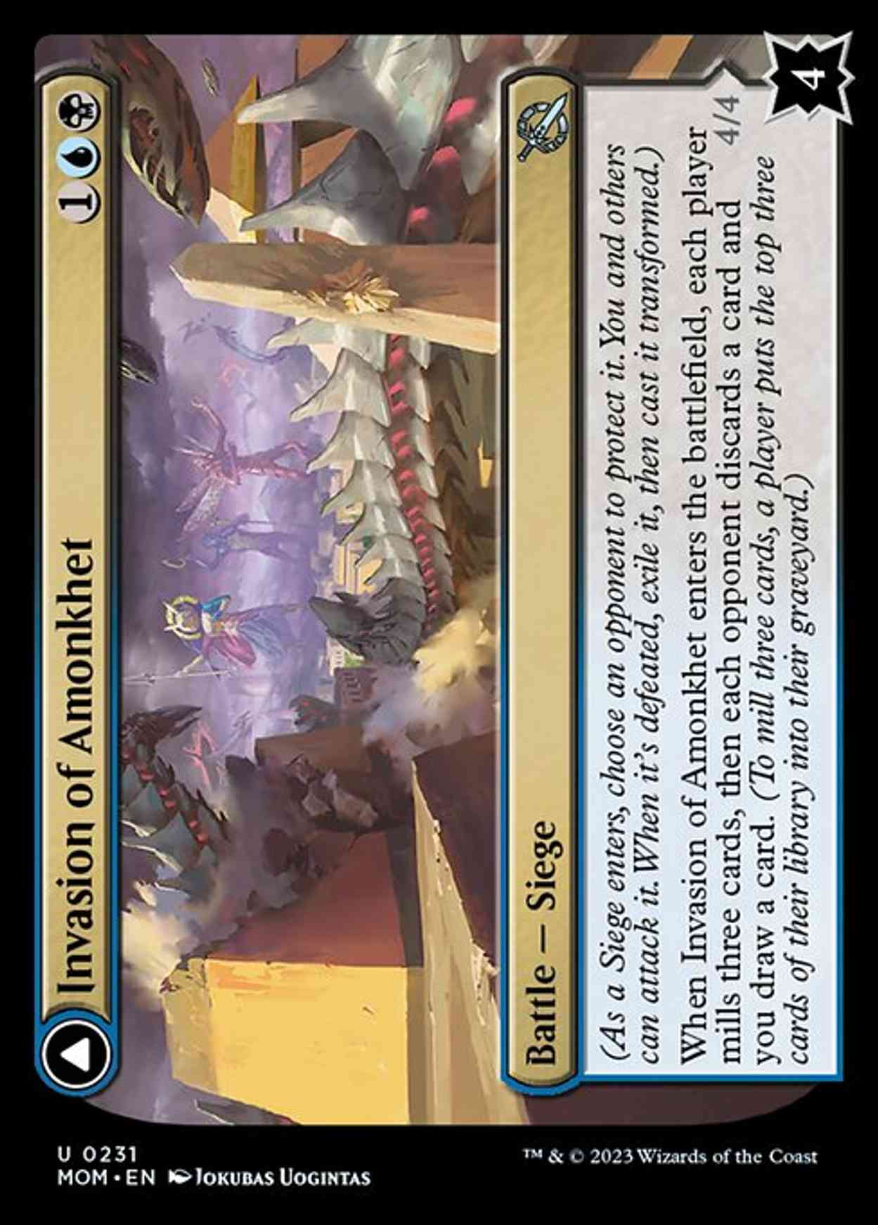 Invasion of Amonkhet magic card front