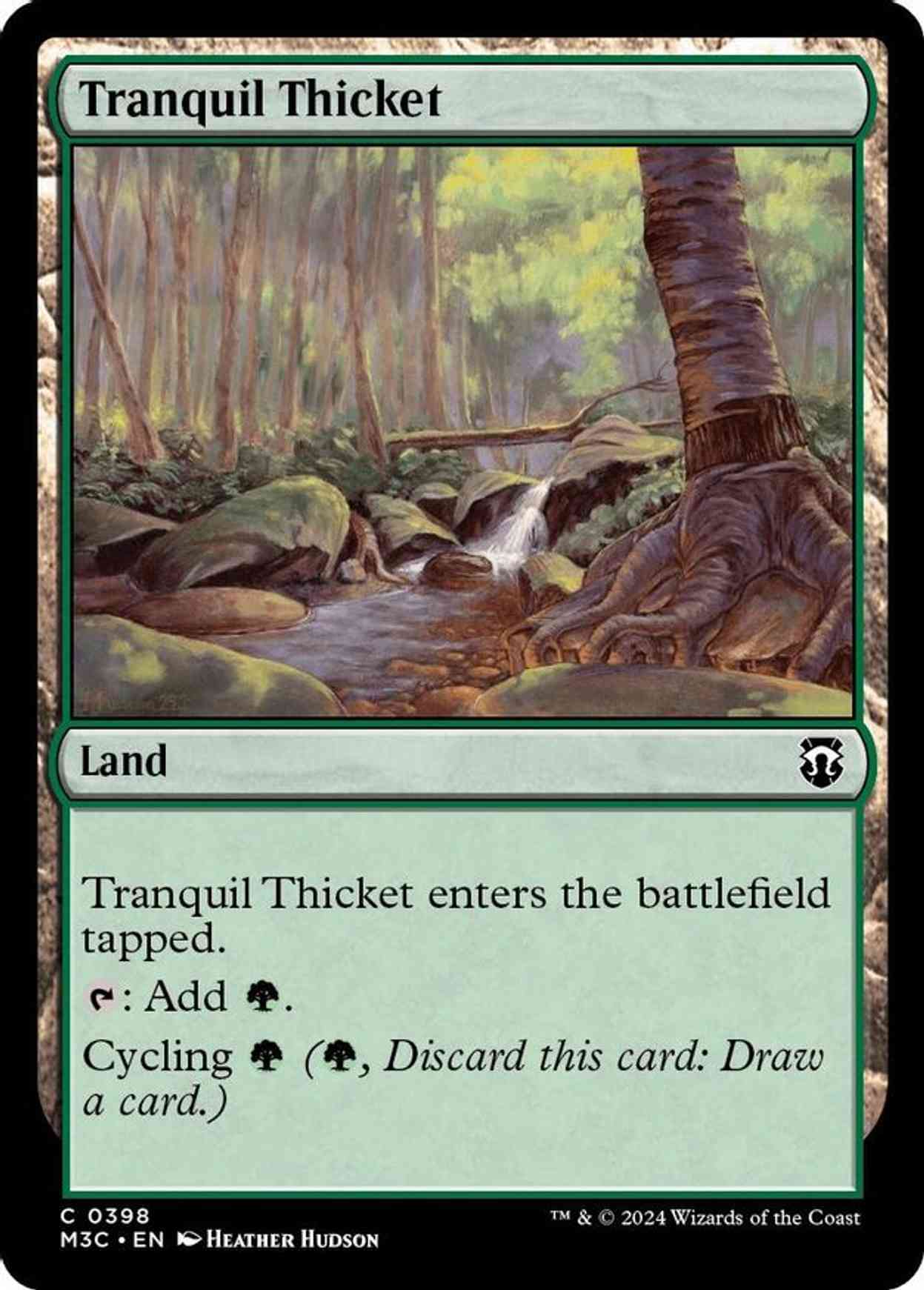 Tranquil Thicket (Ripple Foil) magic card front