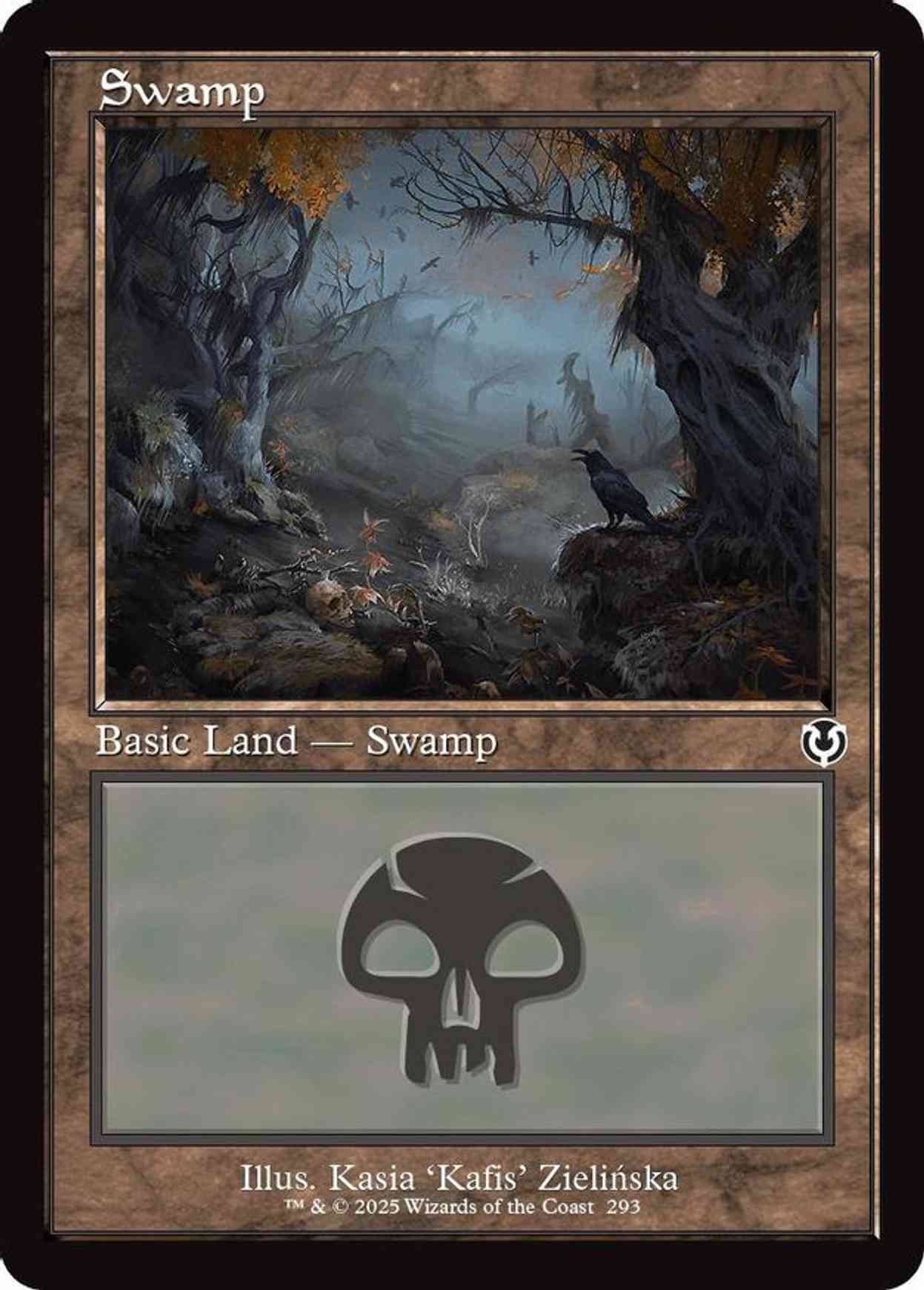 Swamp (293) (Retro Frame) magic card front