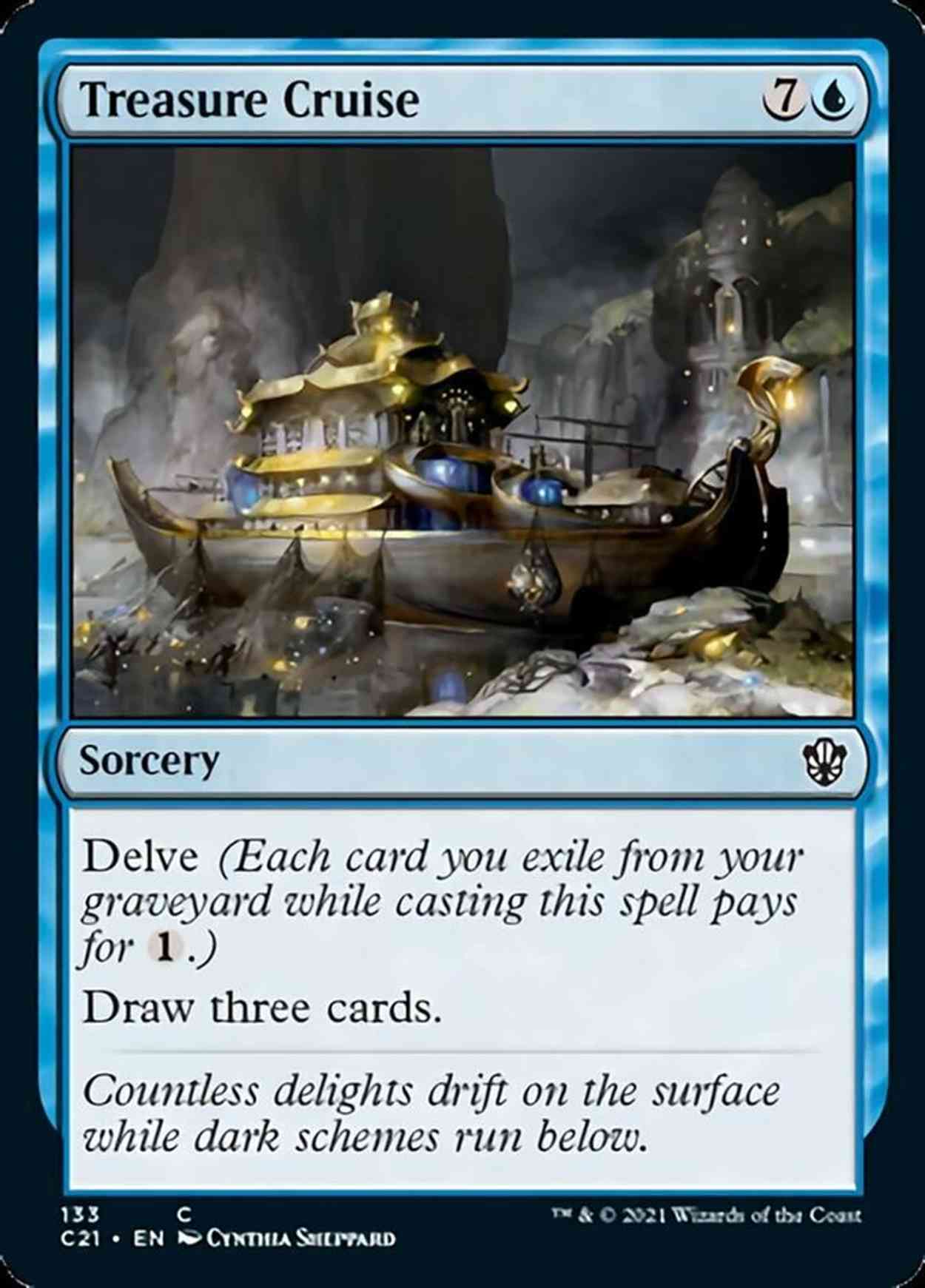 Treasure Cruise magic card front