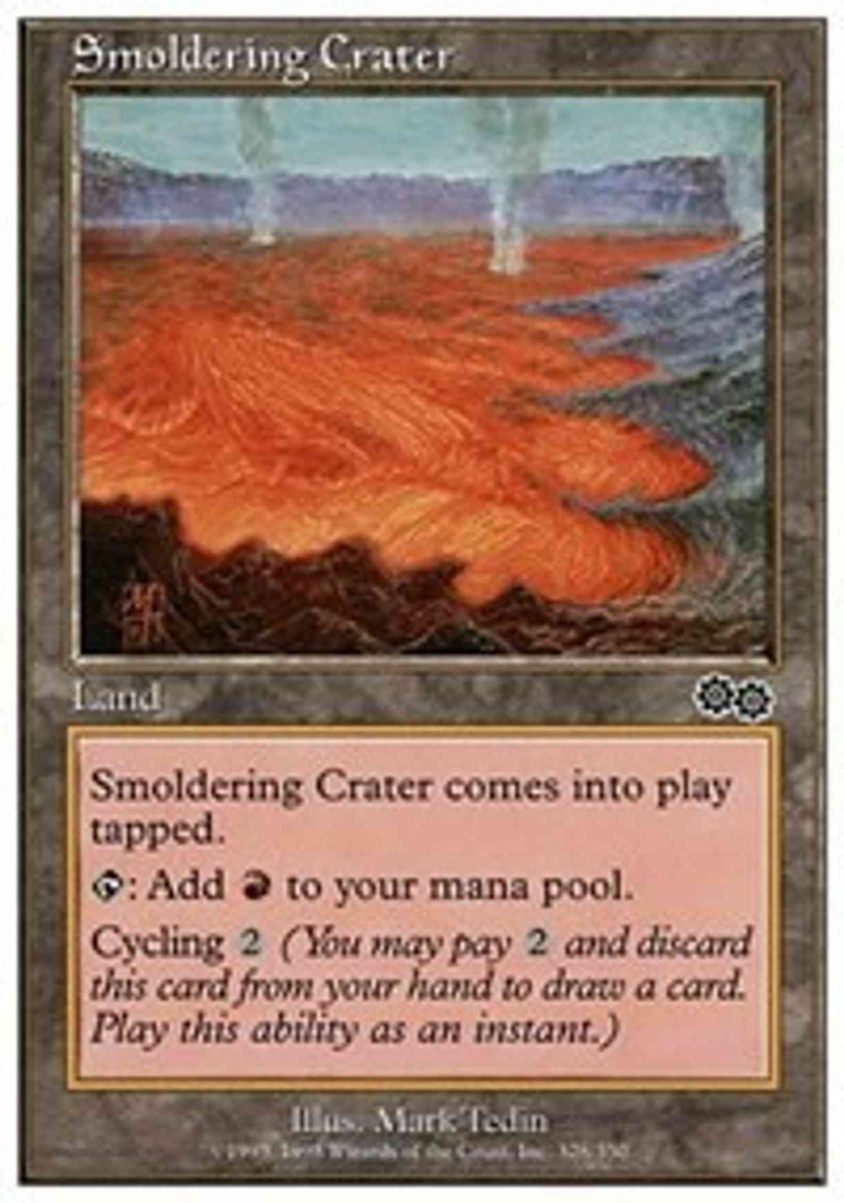 Smoldering Crater magic card front