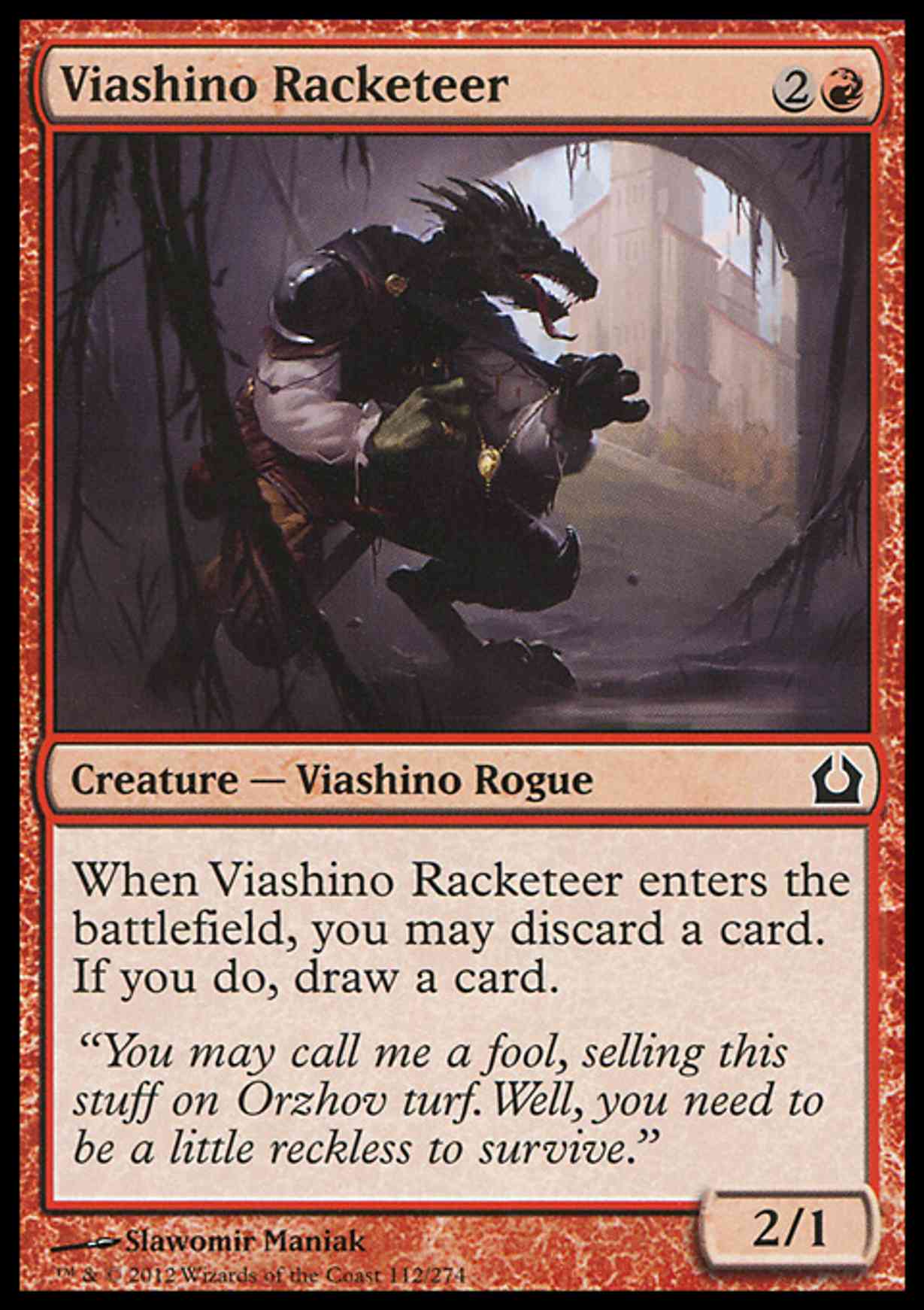 Viashino Racketeer magic card front