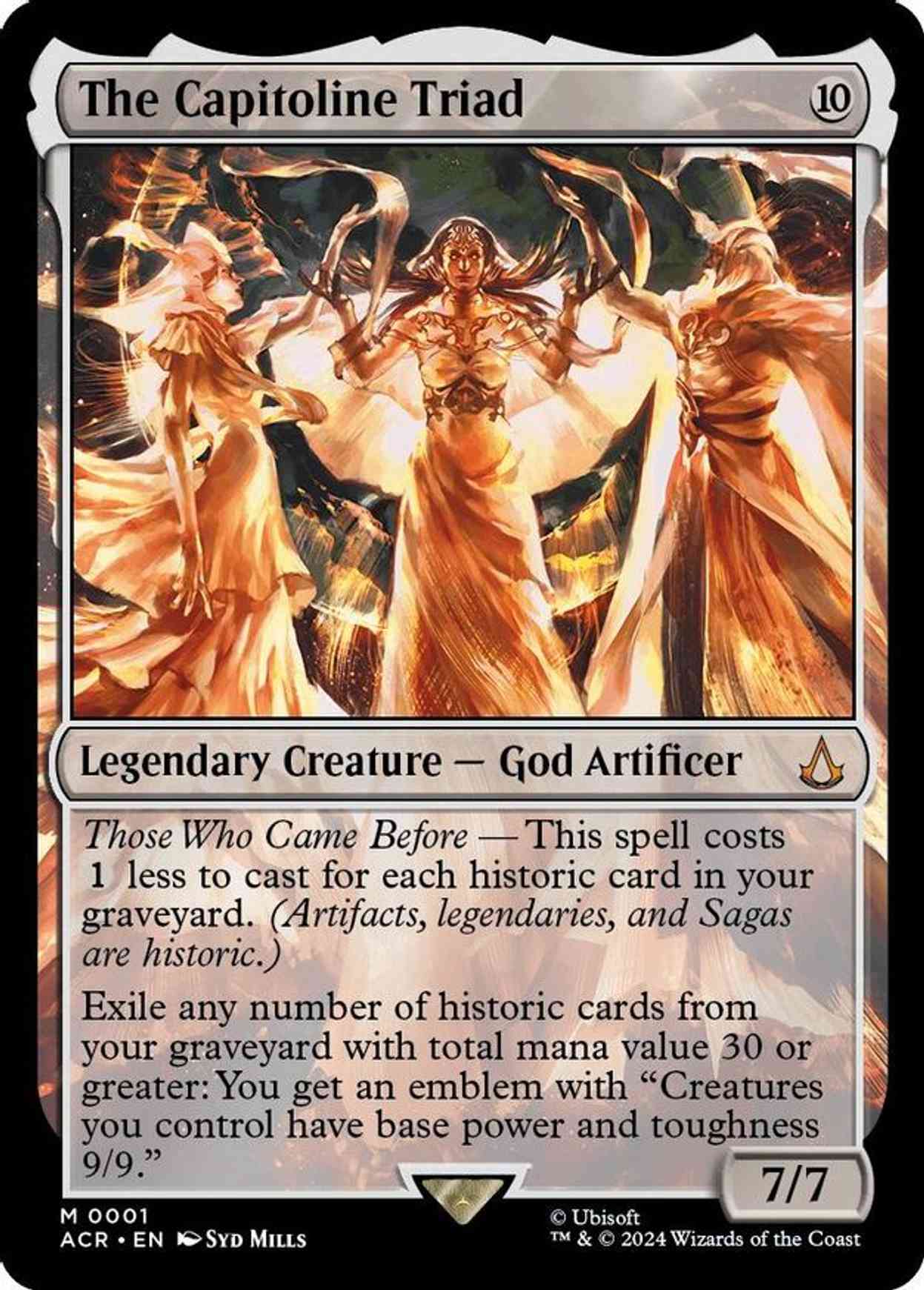 The Capitoline Triad magic card front