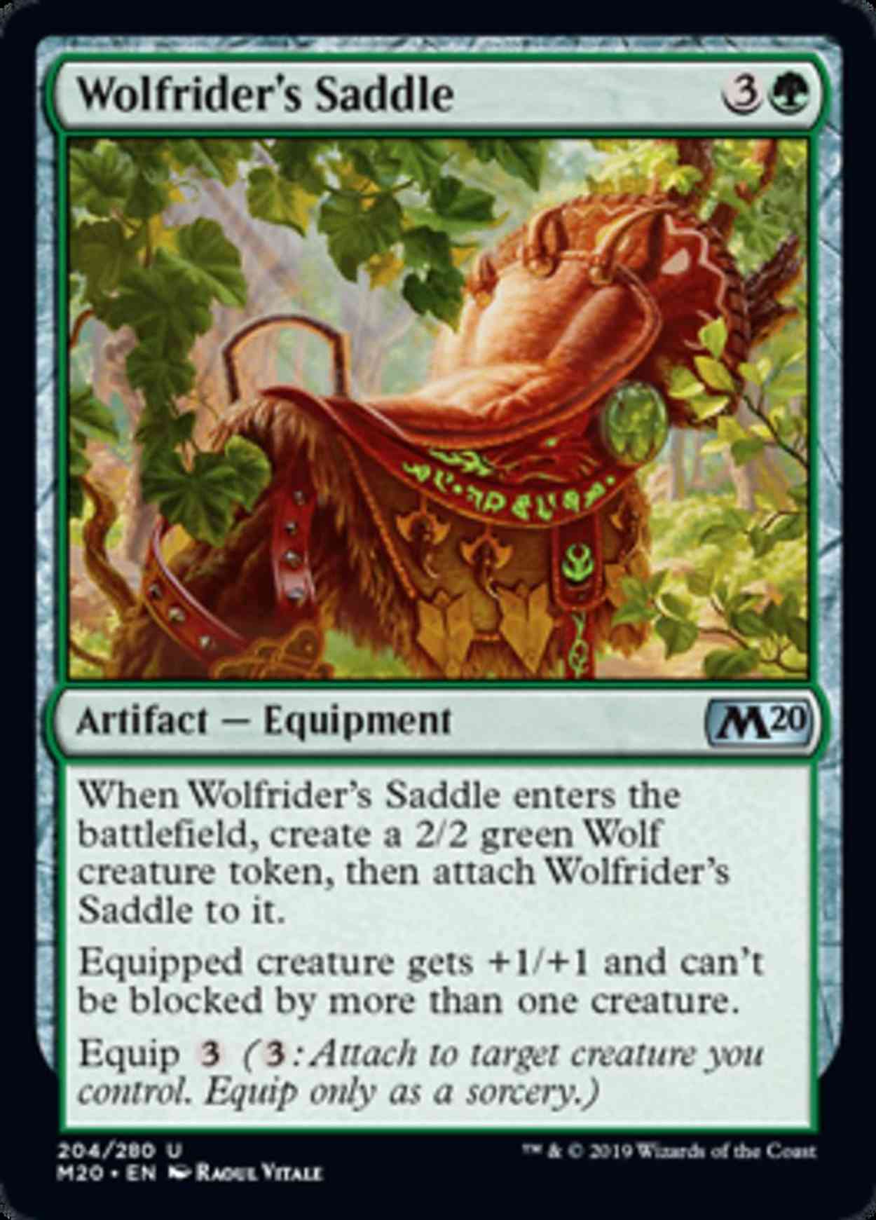 Wolfrider's Saddle magic card front