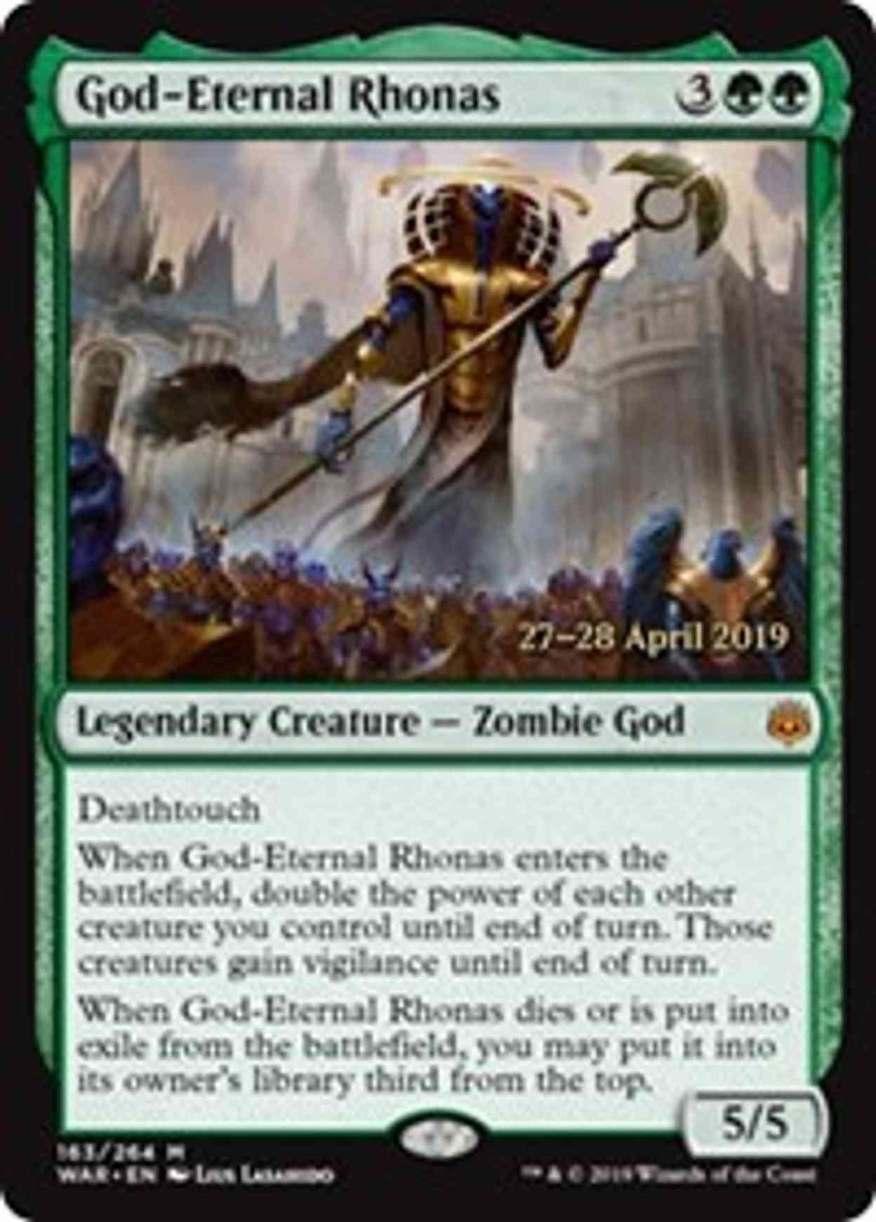 God-Eternal Rhonas magic card front