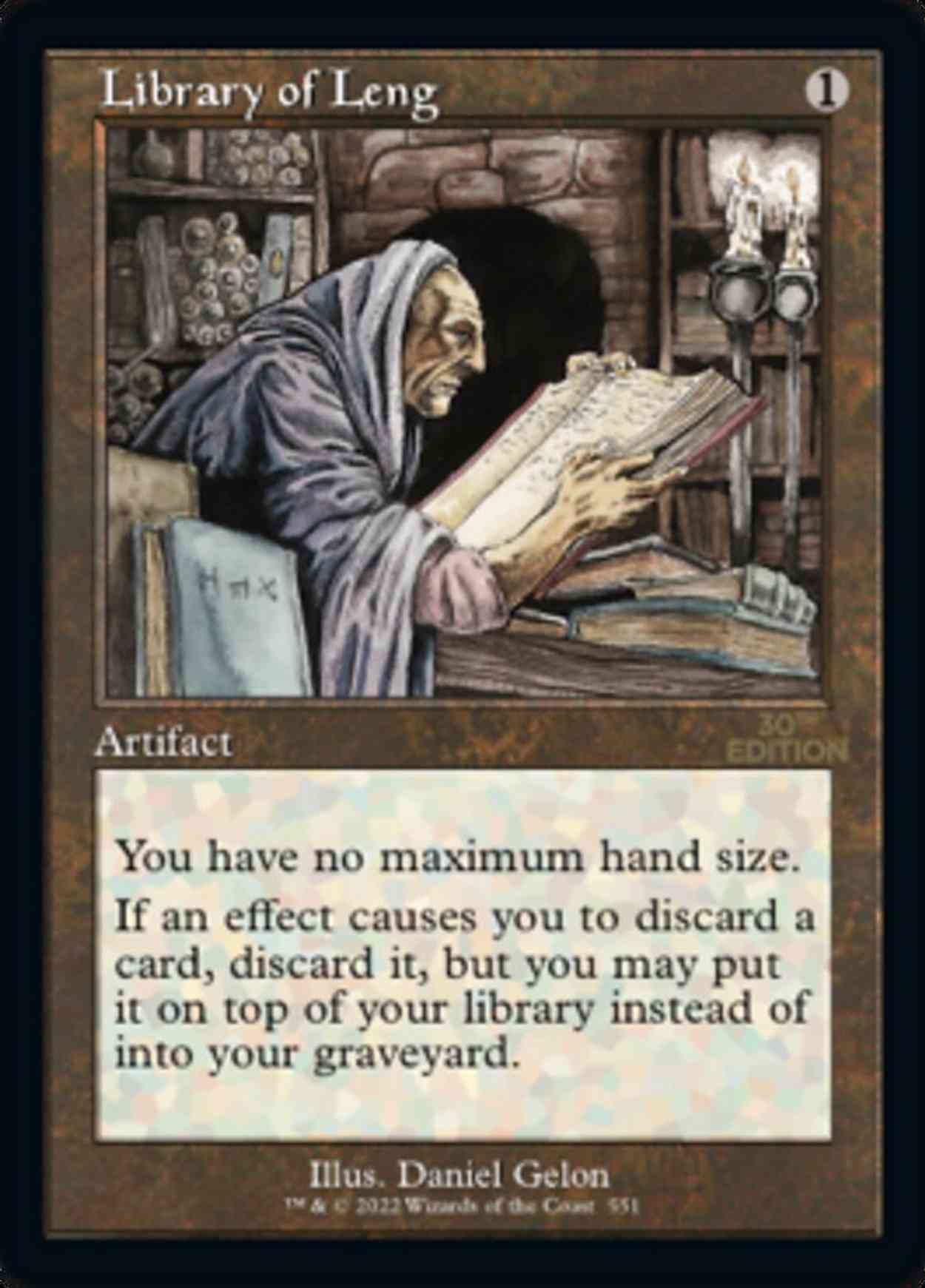 Library of Leng (Retro Frame) magic card front