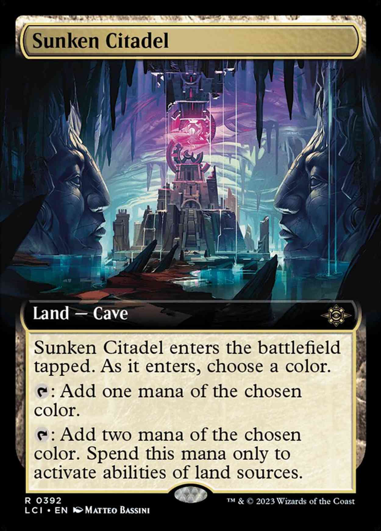 Sunken Citadel (Extended Art) magic card front