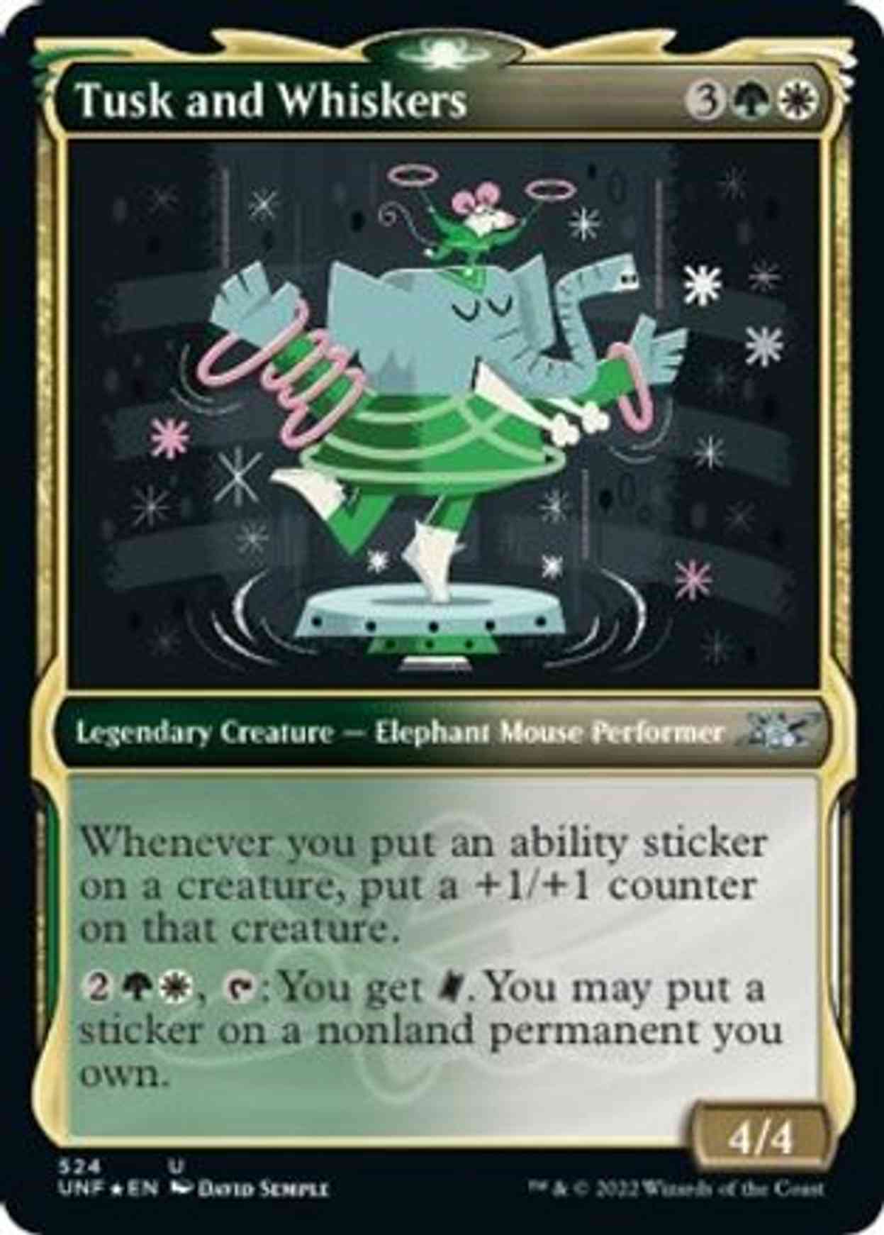 Tusk and Whiskers (Showcase) (Galaxy Foil) magic card front