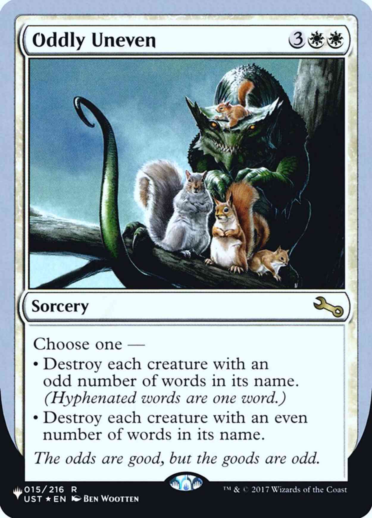 Oddly Uneven magic card front