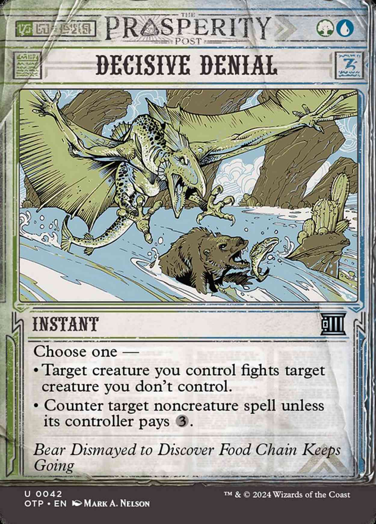 Decisive Denial magic card front