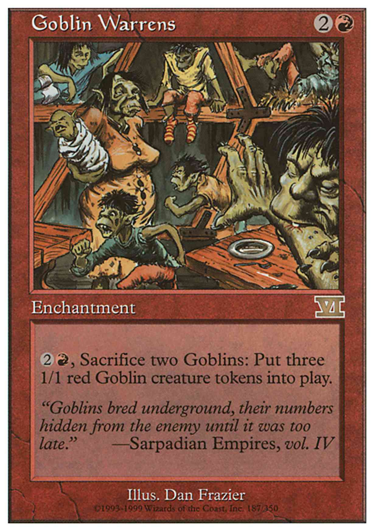 Goblin Warrens magic card front