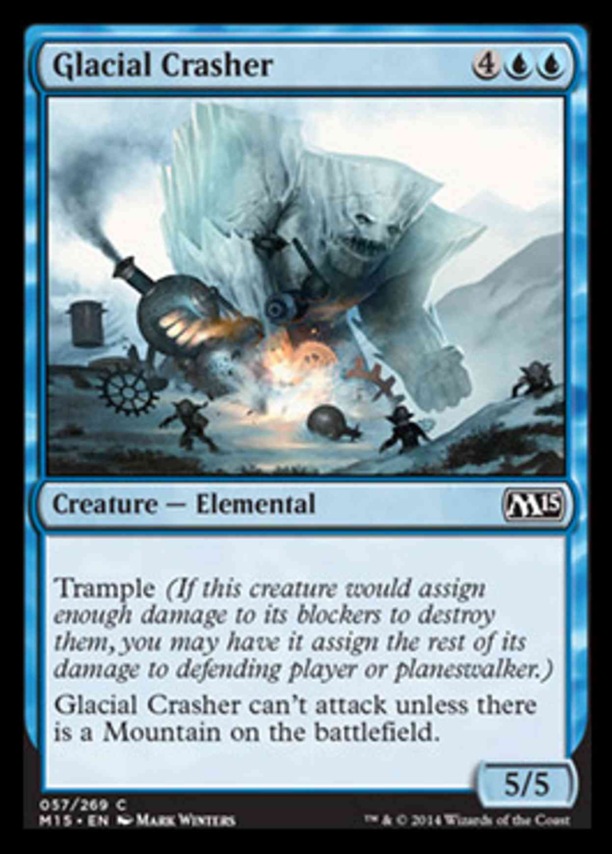 Glacial Crasher magic card front