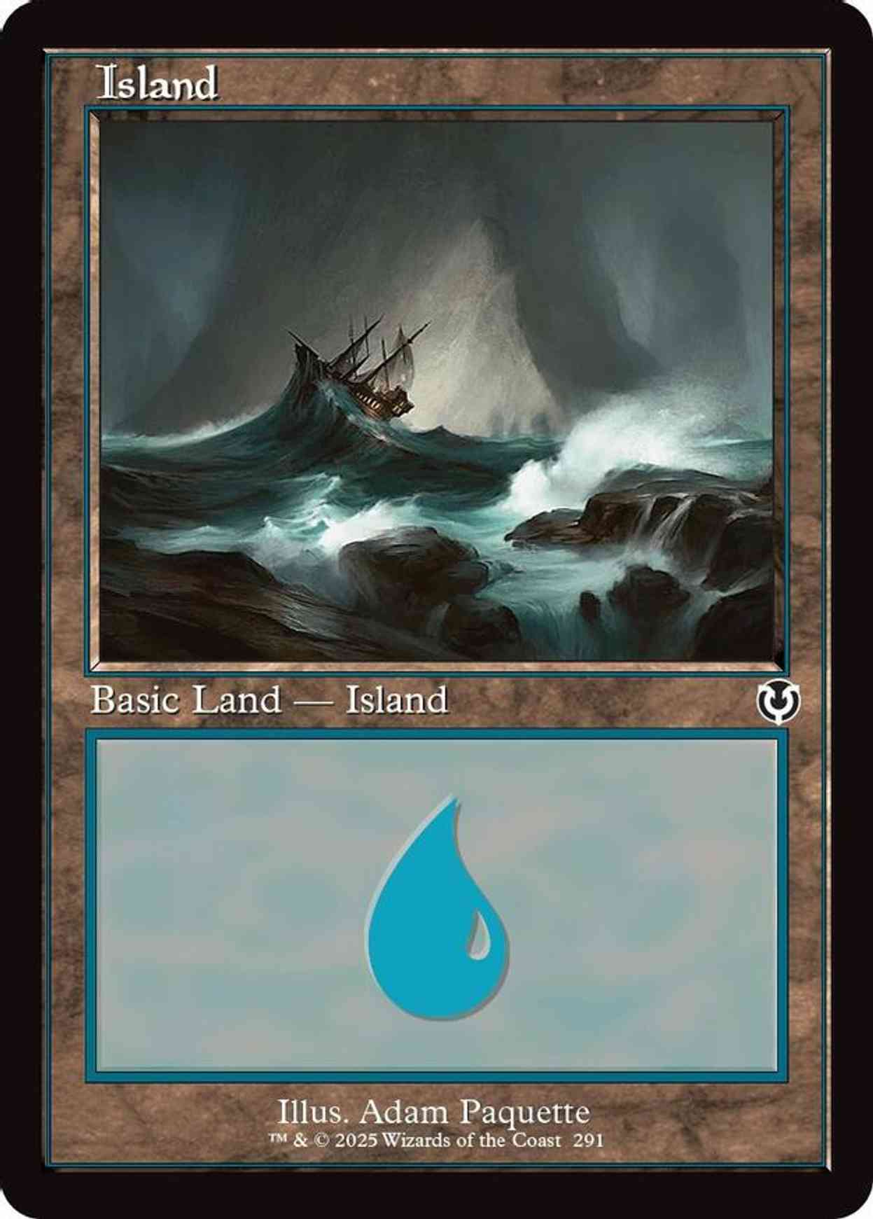 Island (291) (Retro Frame) magic card front