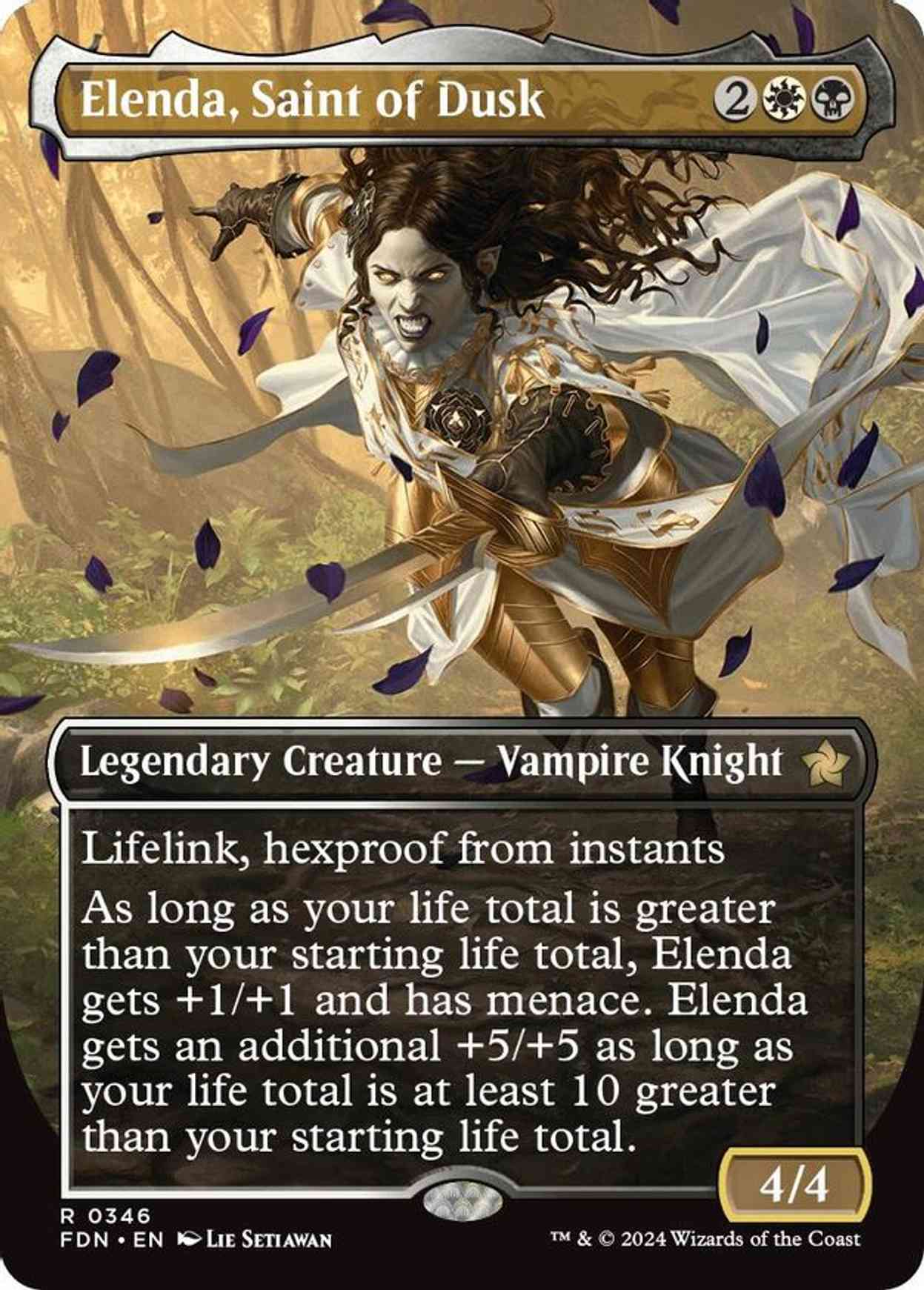 Elenda, Saint of Dusk (Borderless) magic card front