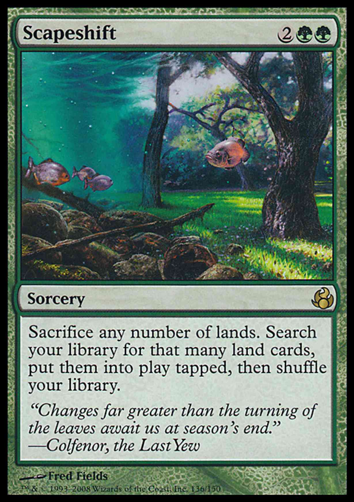 Scapeshift magic card front