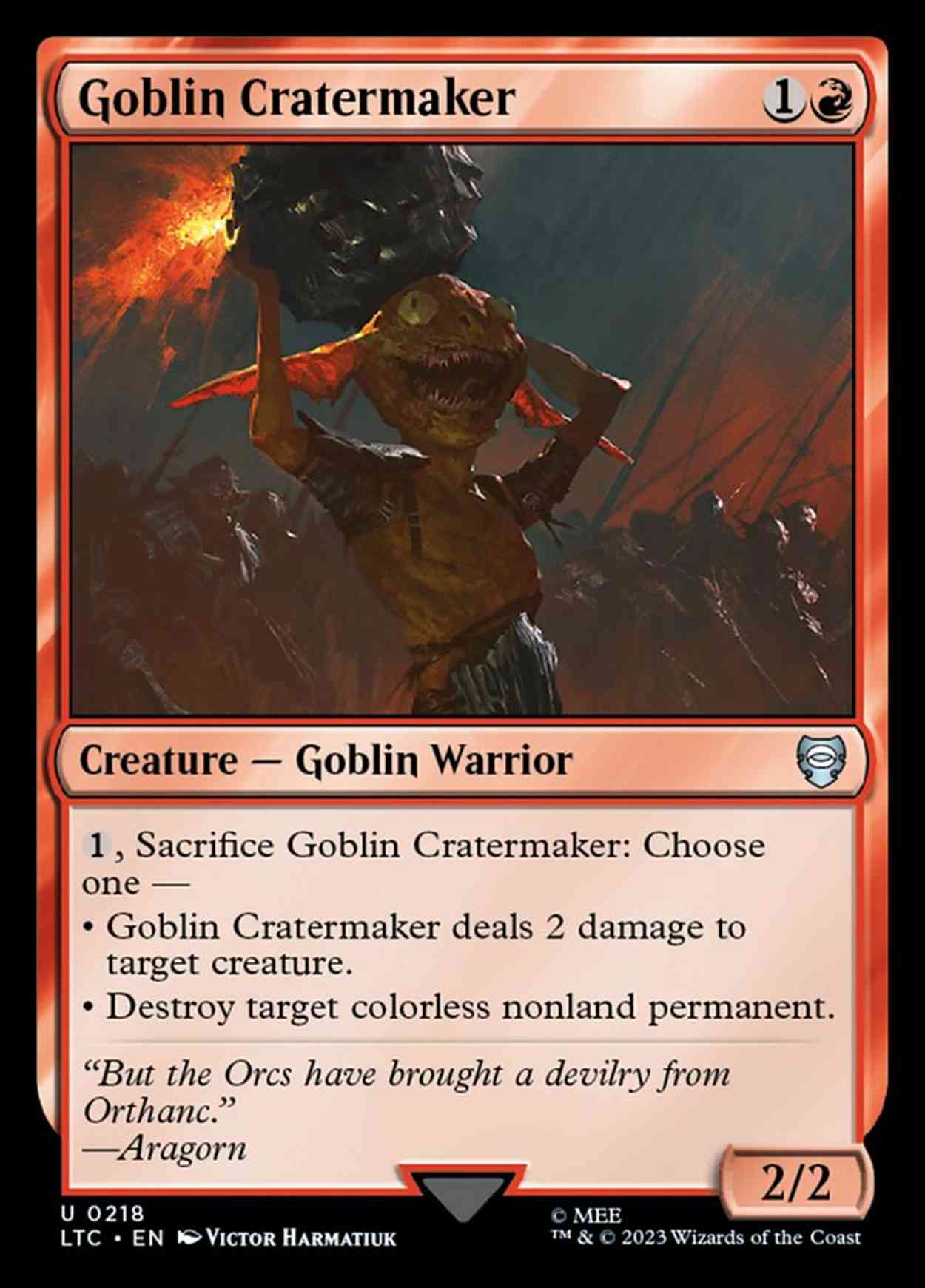 Goblin Cratermaker magic card front