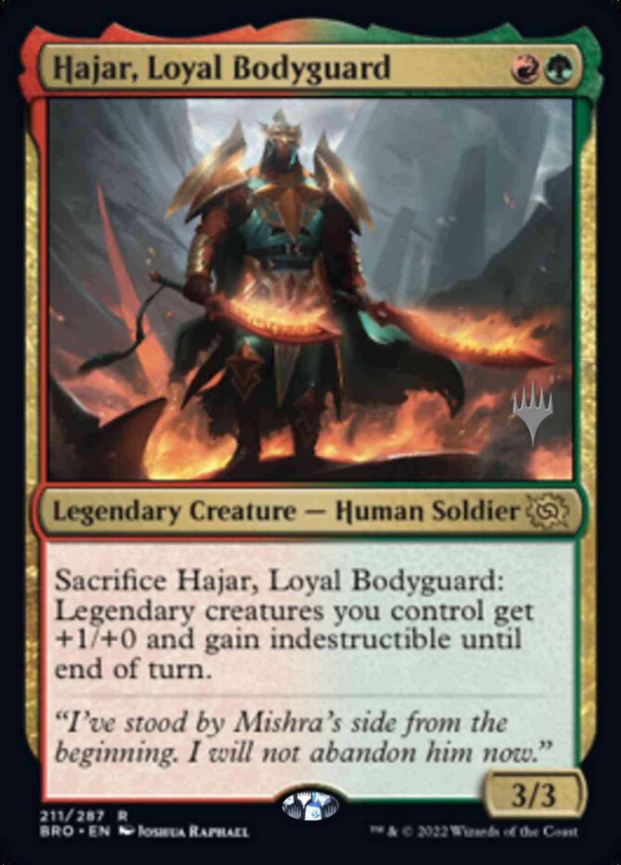 Hajar, Loyal Bodyguard magic card front