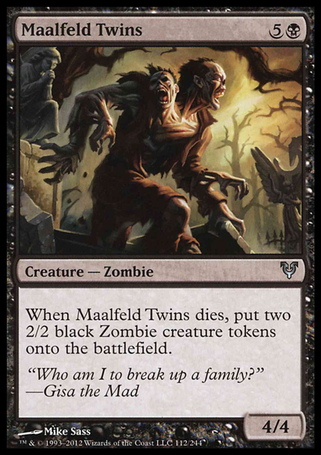 Maalfeld Twins magic card front