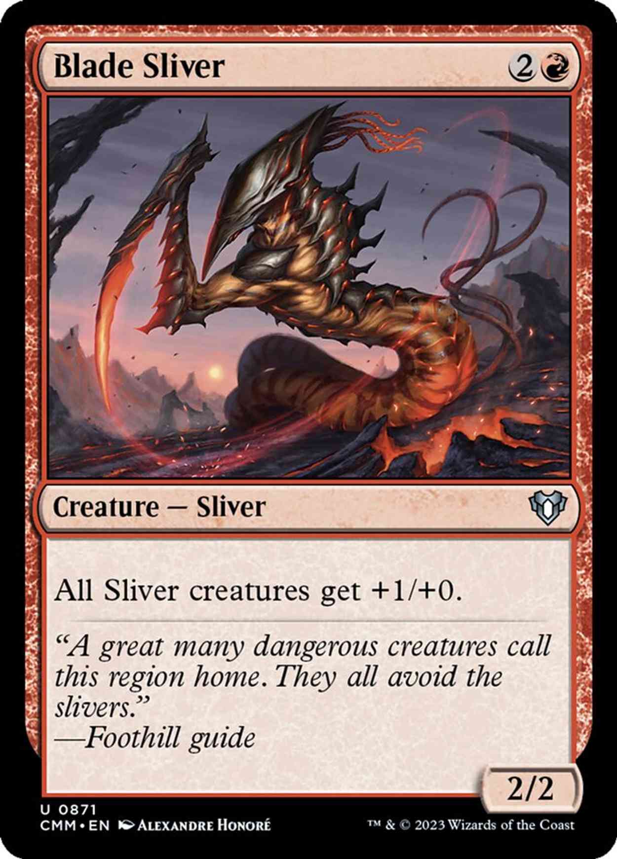 Blade Sliver magic card front