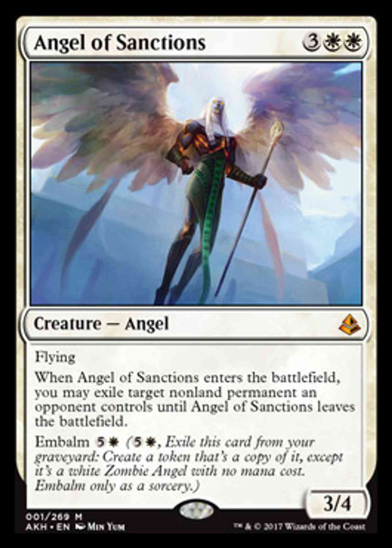 Angel of Sanctions magic card front