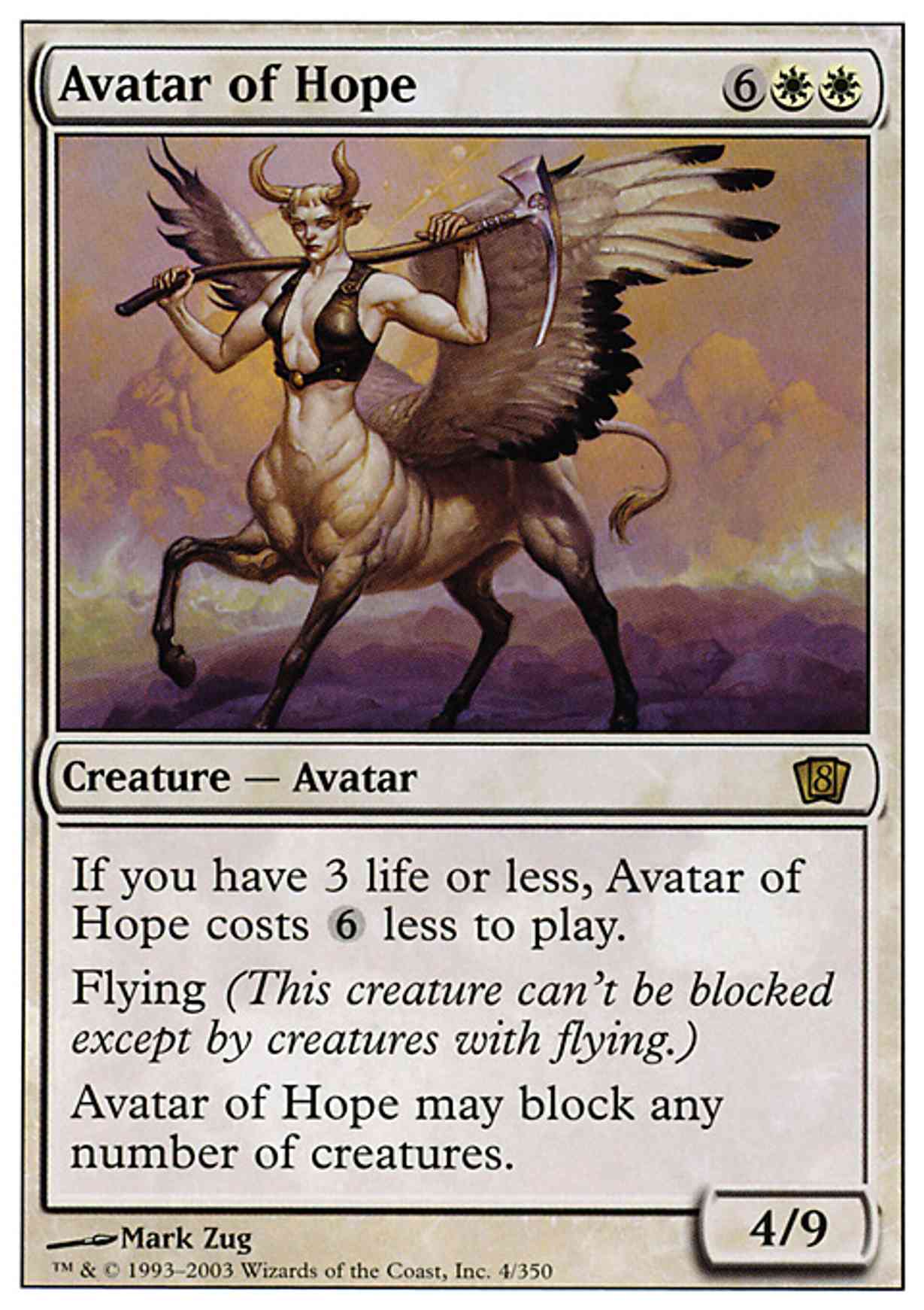 Avatar of Hope magic card front