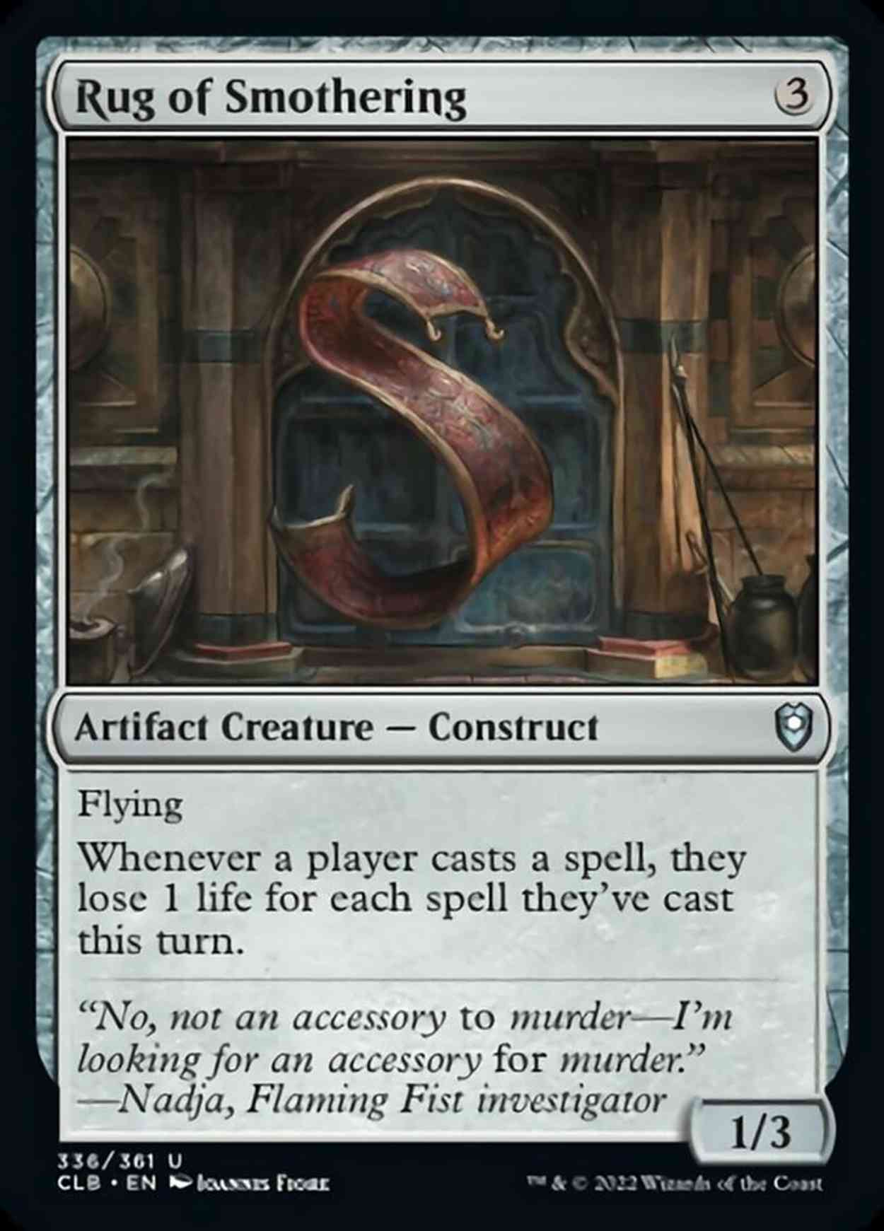 Rug of Smothering magic card front