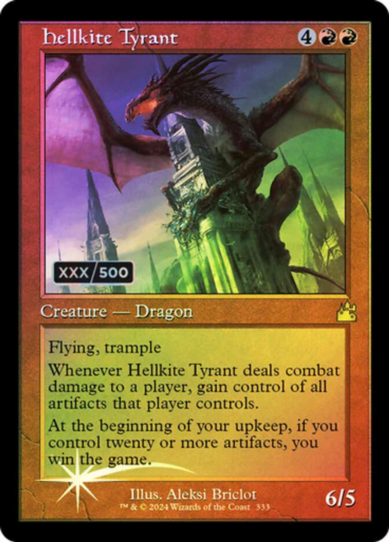 Hellkite Tyrant (Retro Frame) (Serial Numbered) magic card front