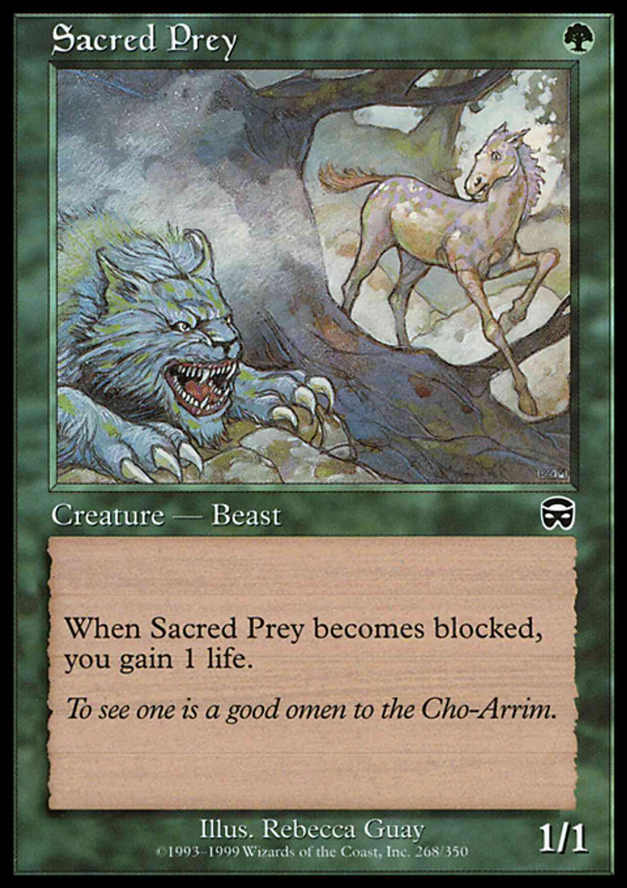 Sacred Prey magic card front
