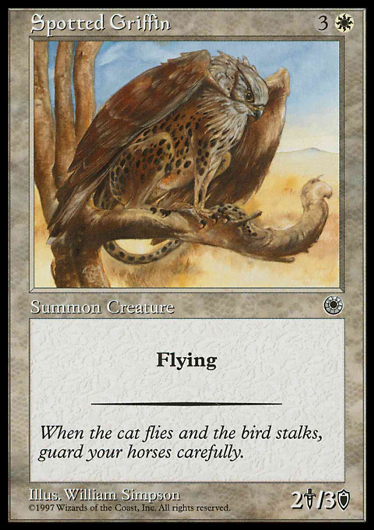 Spotted Griffin magic card front