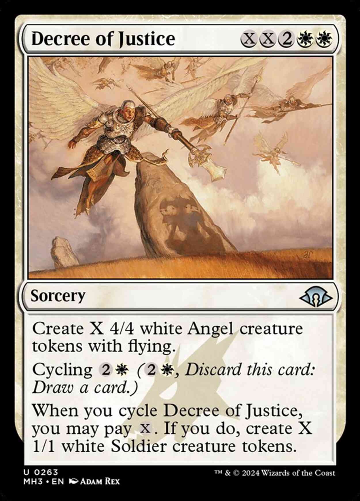 Decree of Justice magic card front