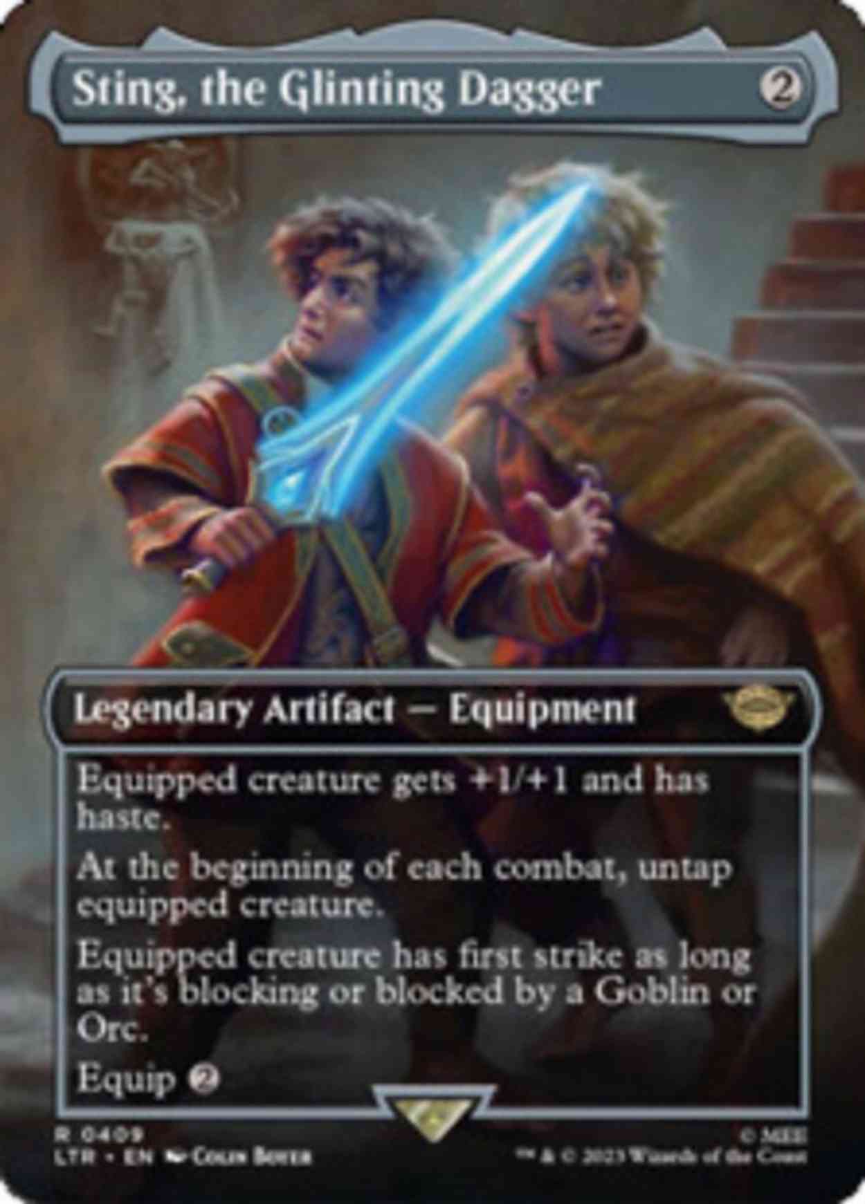 Sting, the Glinting Dagger (Borderless) magic card front