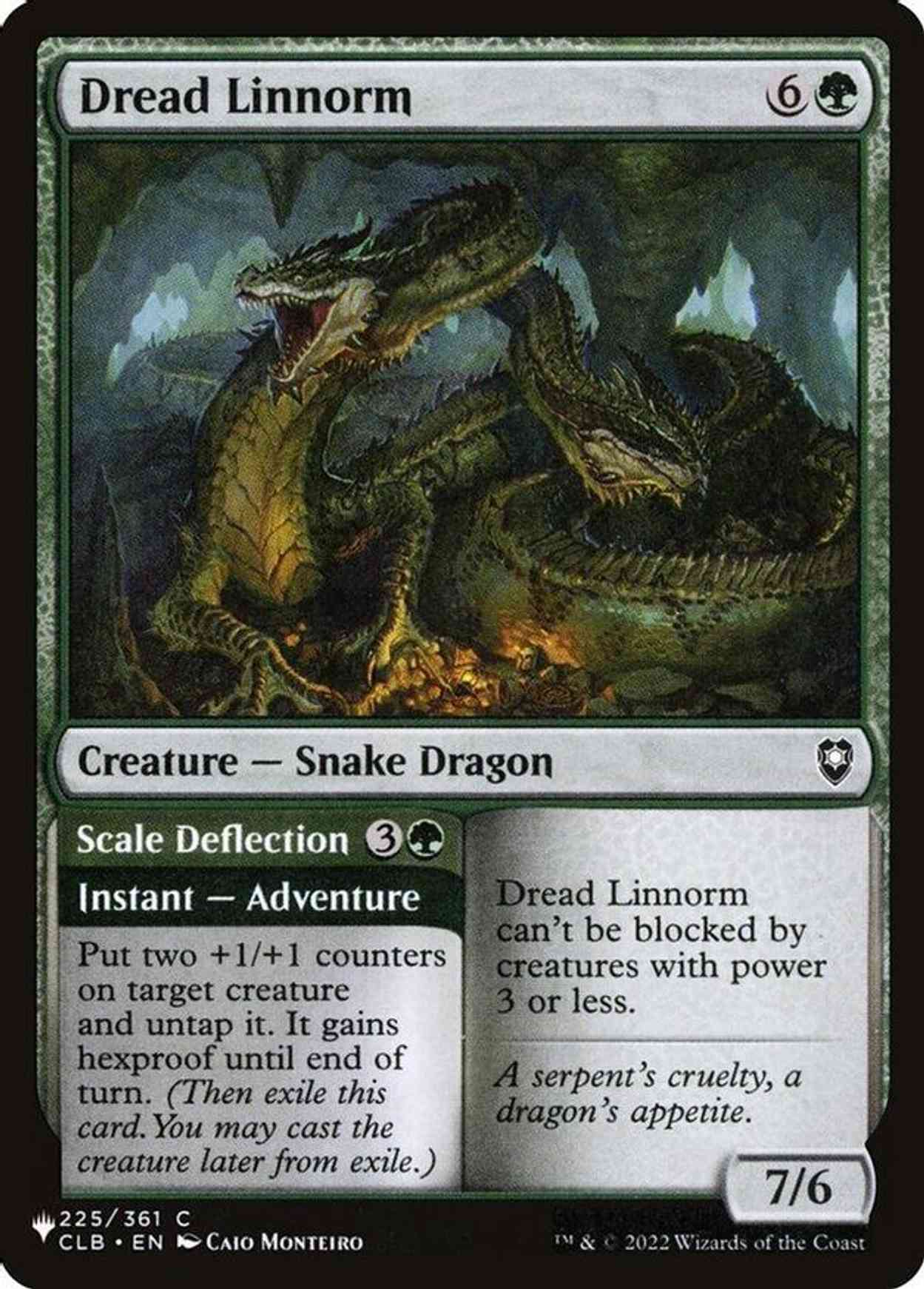 Dread Linnorm magic card front