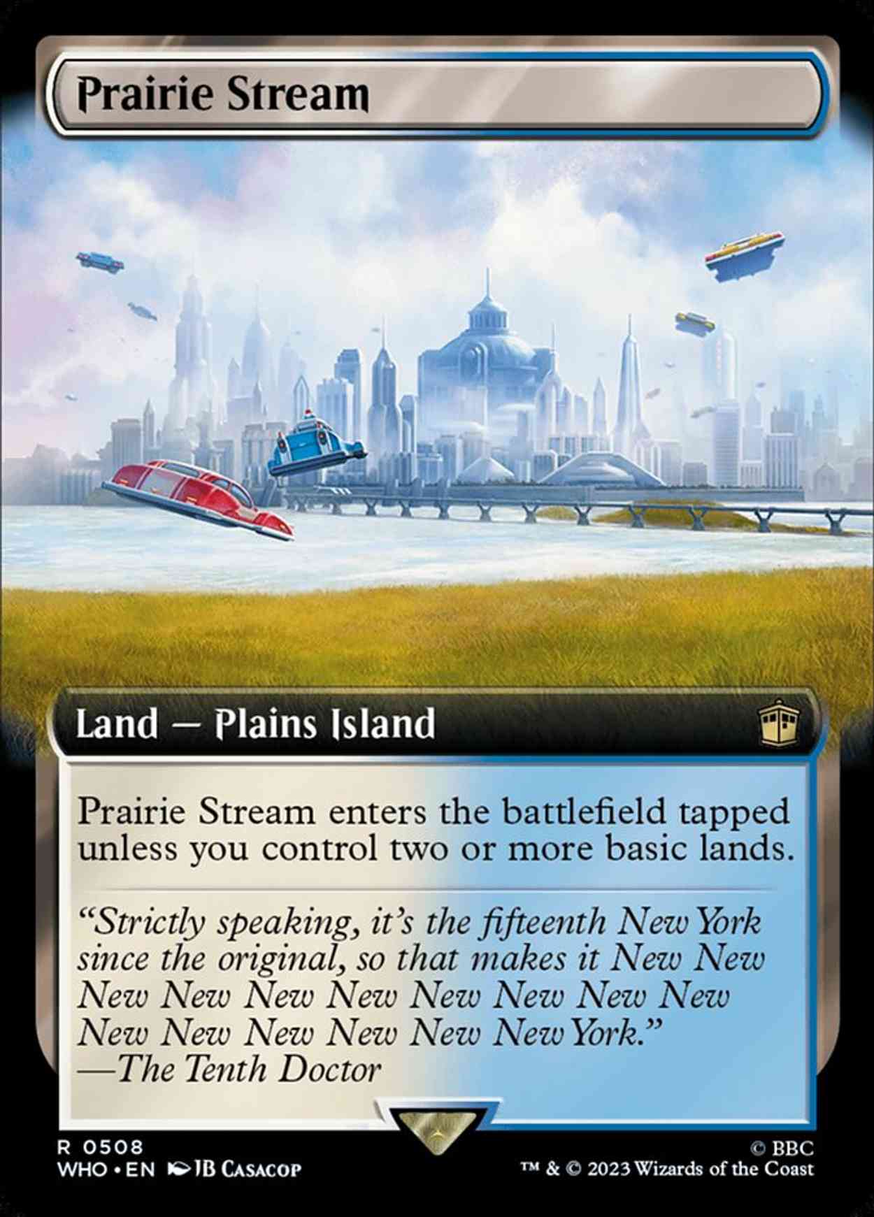 Prairie Stream (Extended Art) magic card front