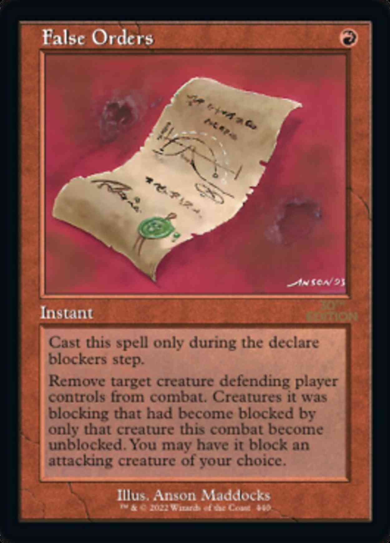 False Orders (Retro Frame) magic card front